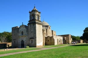 Church at Mission San José at San Antonio Missions National Historical Park in San Antonio, Texas