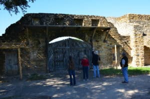Gate at Mission San José at San Antonio Missions National Historical Park in San Antonio, Texas