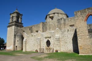 Church at Mission San José at San Antonio Missions National Historical Park in San Antonio, Texas