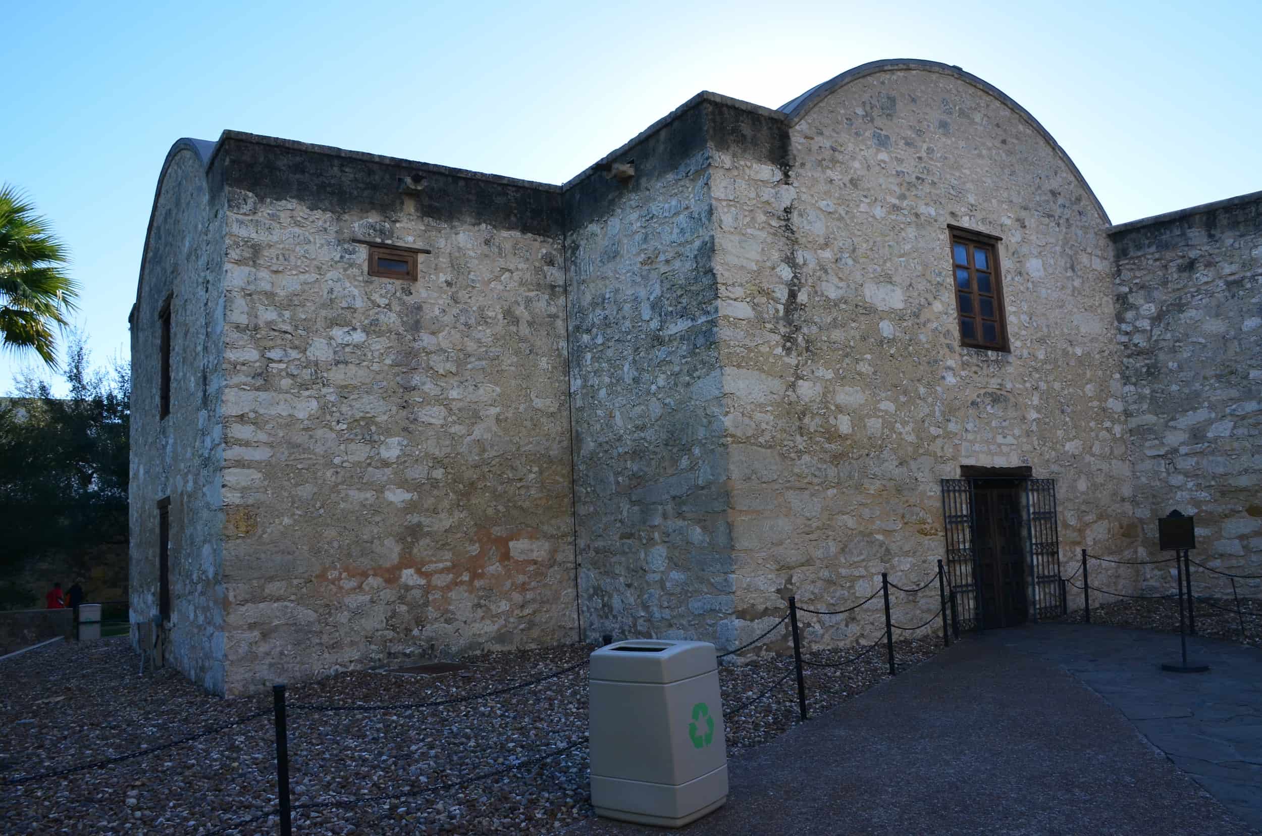 Side view of the Alamo