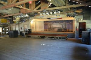 Stage at Gruene Hall in Gruene, Texas