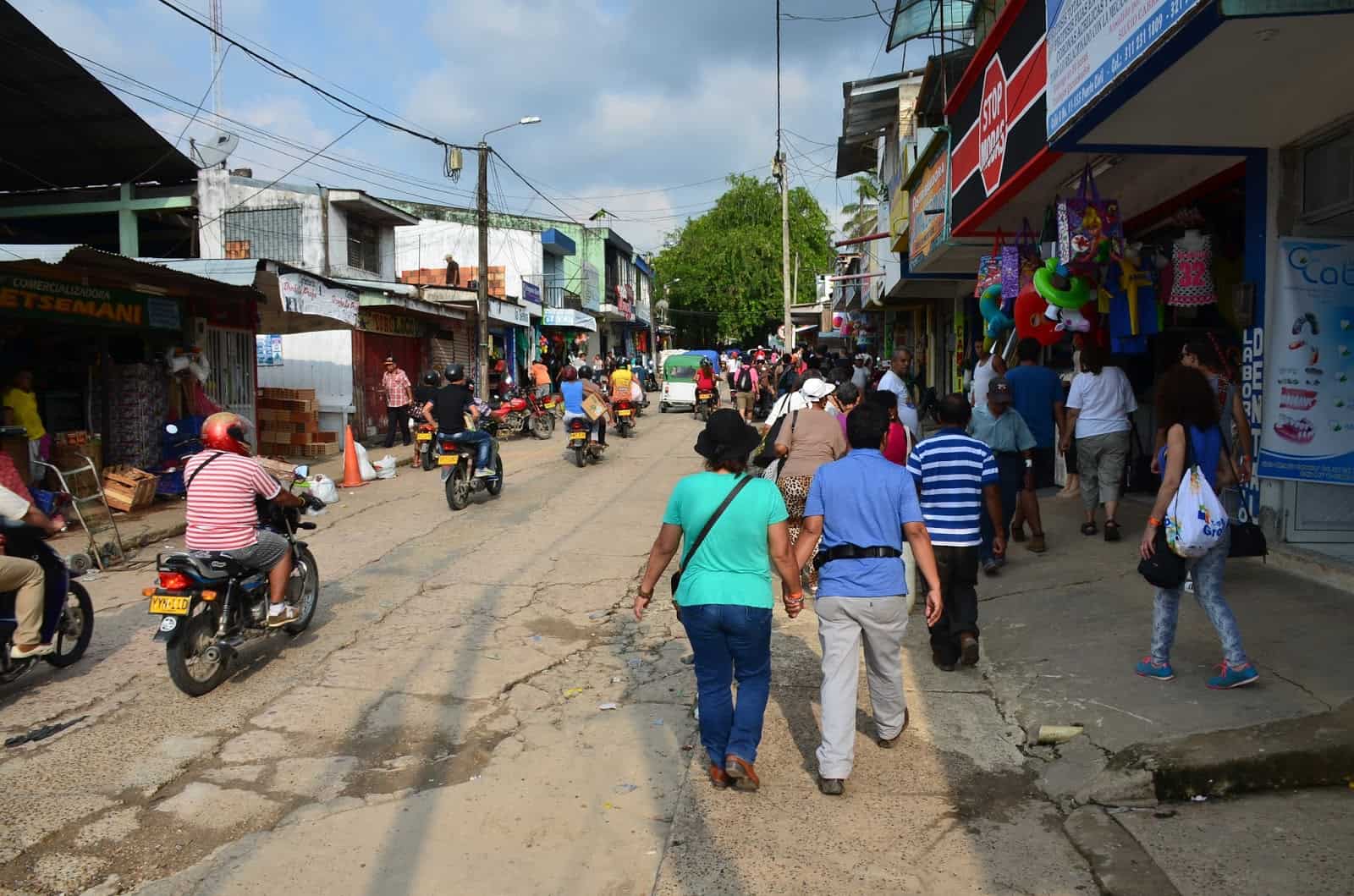 Street in Leticia Amazonas Colombia