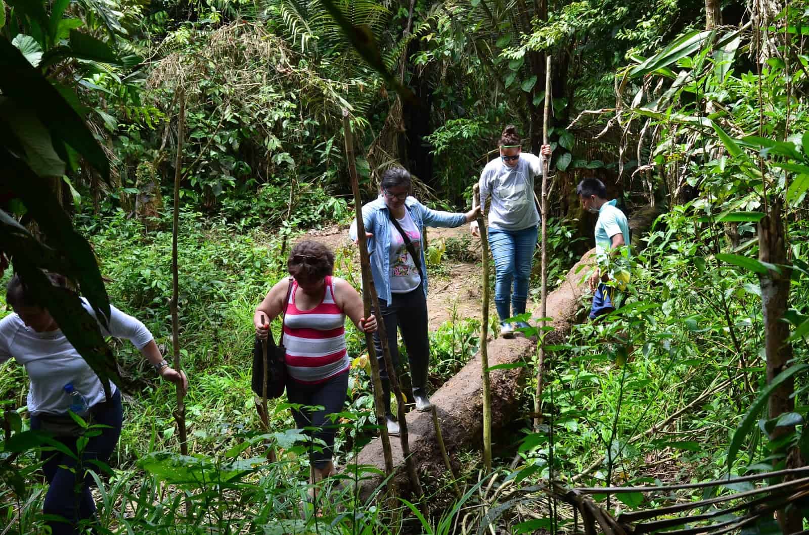 Hiking at Yagua Indigenous Community Amazonas Colombia