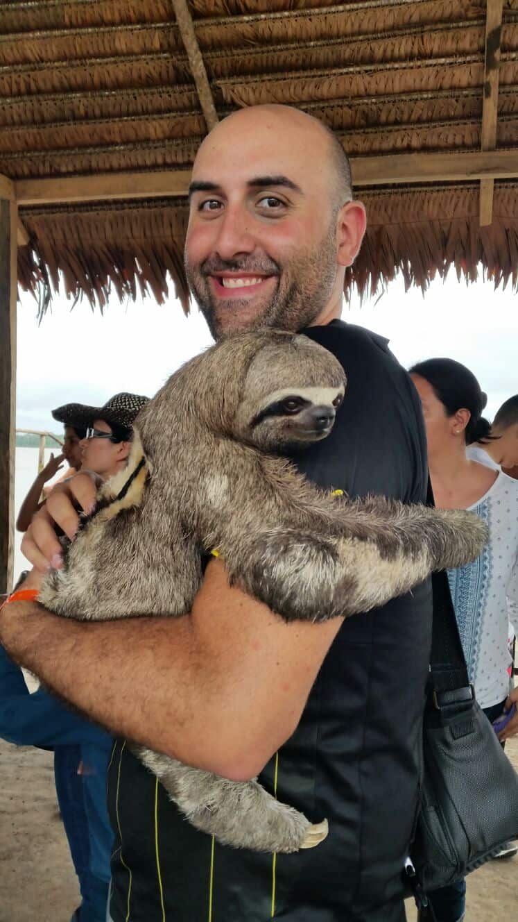 Me with a sloth