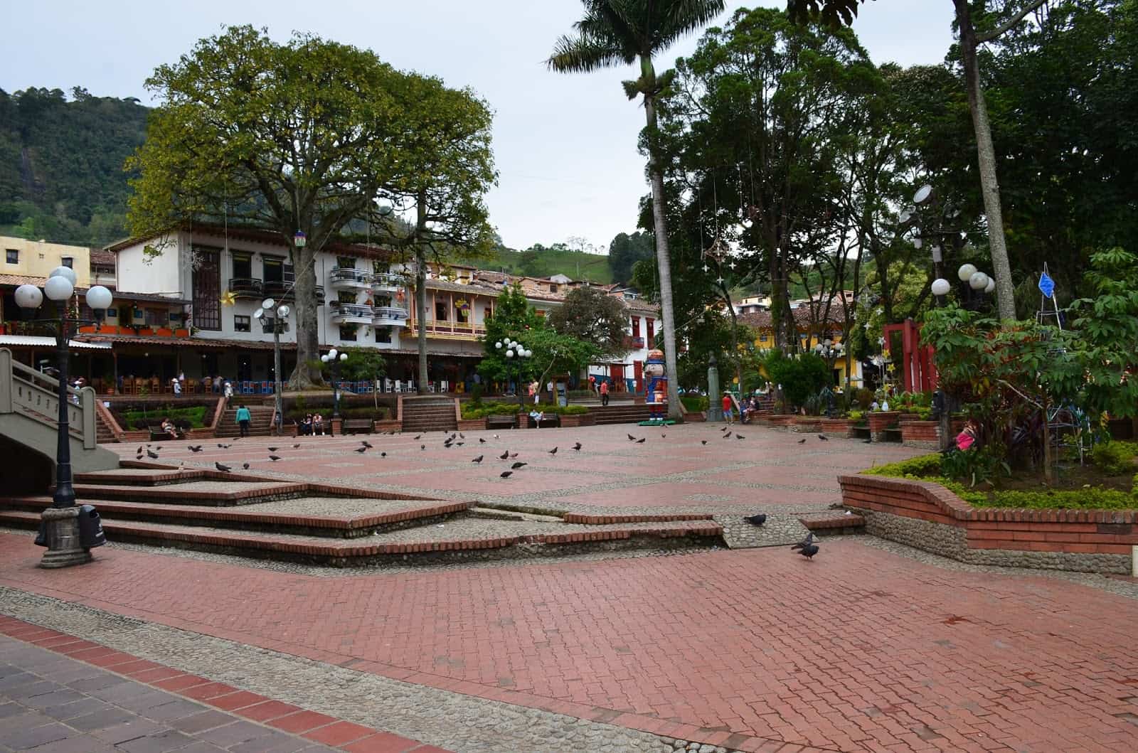 Plaza in Jericó, Antioquia, Colombia