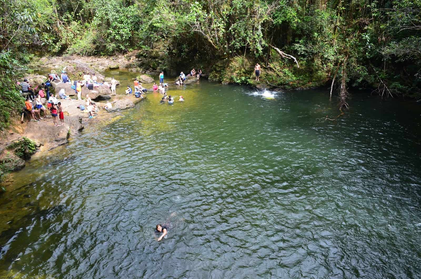 Swimming hole at Fin del Mundo in Mocoa, Putumayo, Colombia