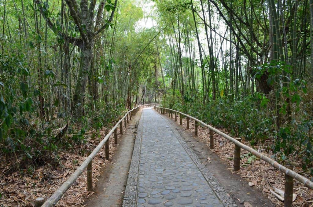 Path to Mesita A at San Agustín Archaeological Park in Huila, Colombia