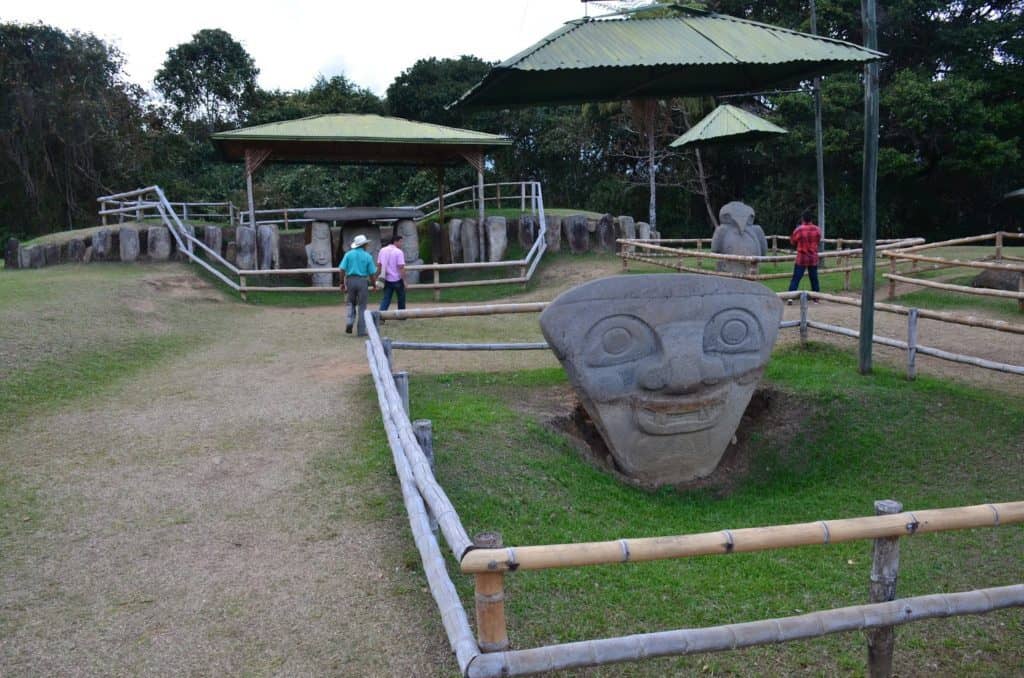 Mesita B at San Agustín Archaeological Park in Huila, Colombia