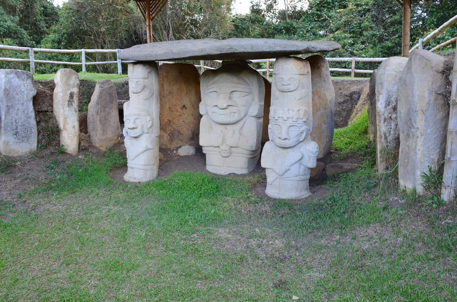 Mesita B at San Agustín Archaeological Park in Huila, Colombia at San Agustín Archaeological Park in Huila, Colombia