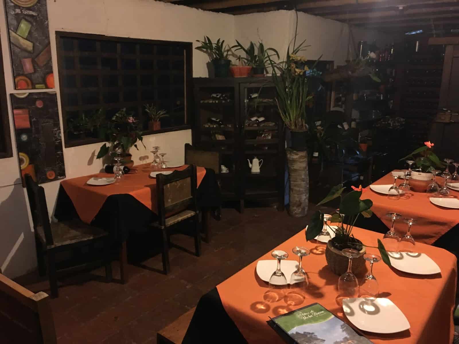 Altos de Yerbabuena restaurant in San Agustín