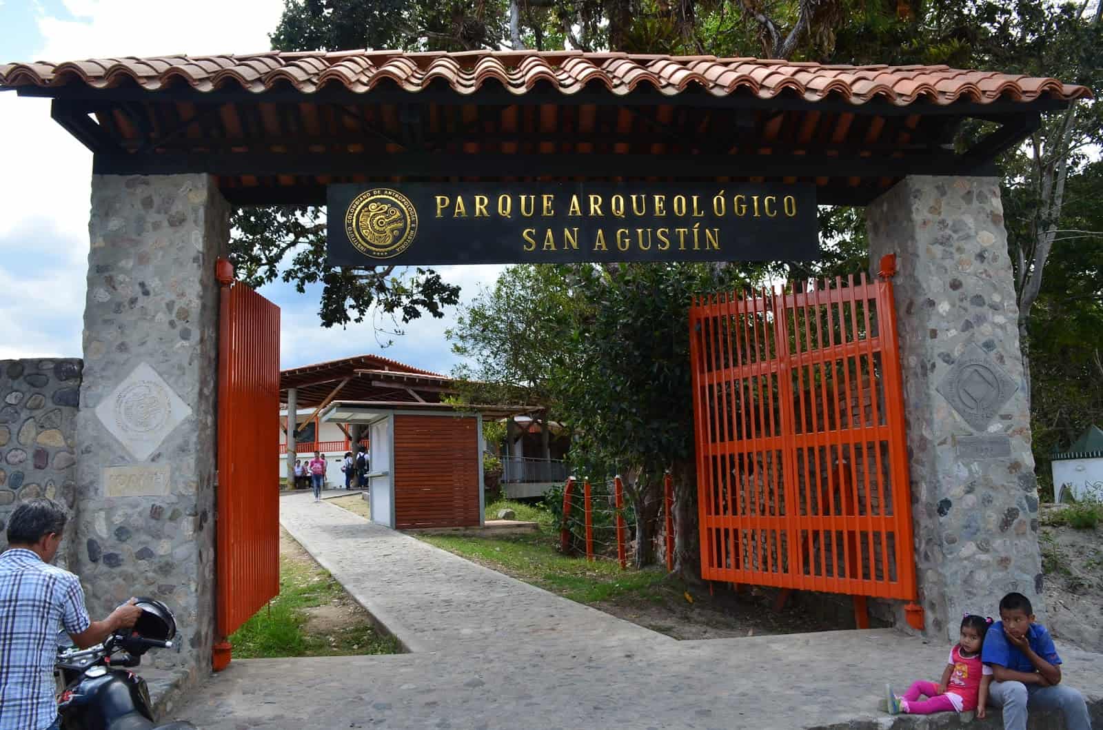 Entrance to San Agustín Archaeological Park in Huila, Colombia