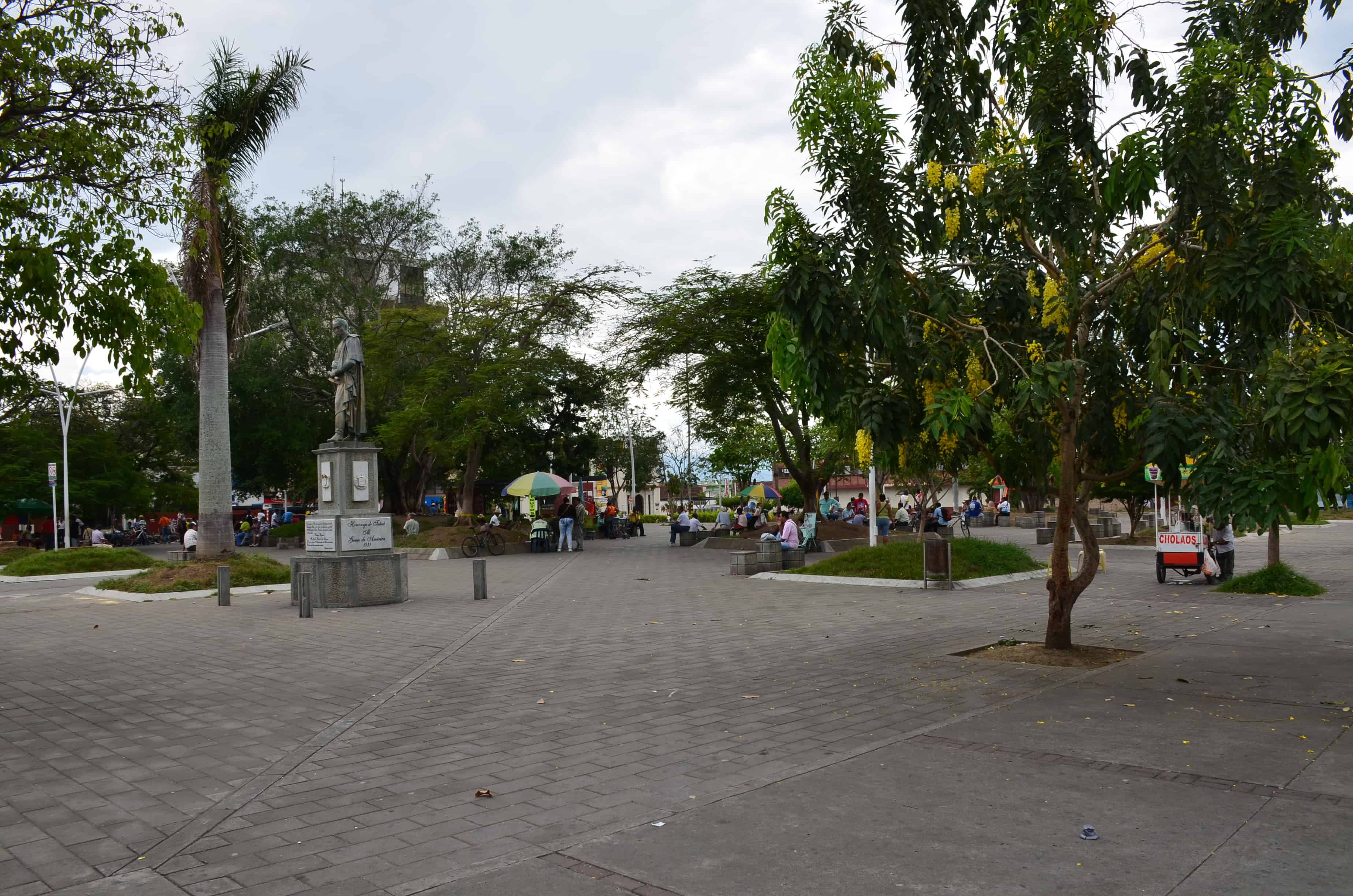 Plaza de Boyacá in Tuluá, Valle del Cauca, Colombia