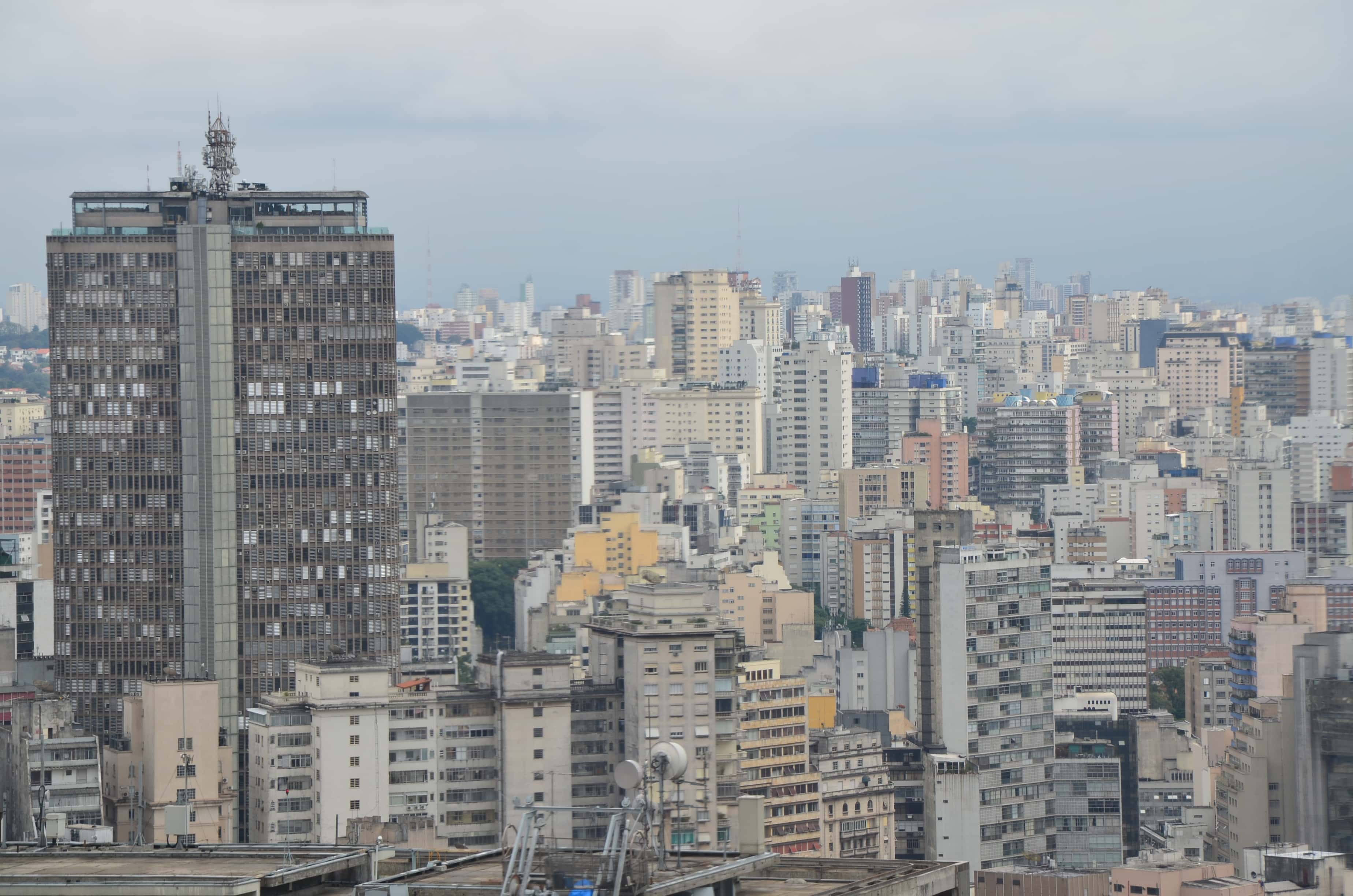 View from Edifício Altino Arantes in São Paulo, Brazil