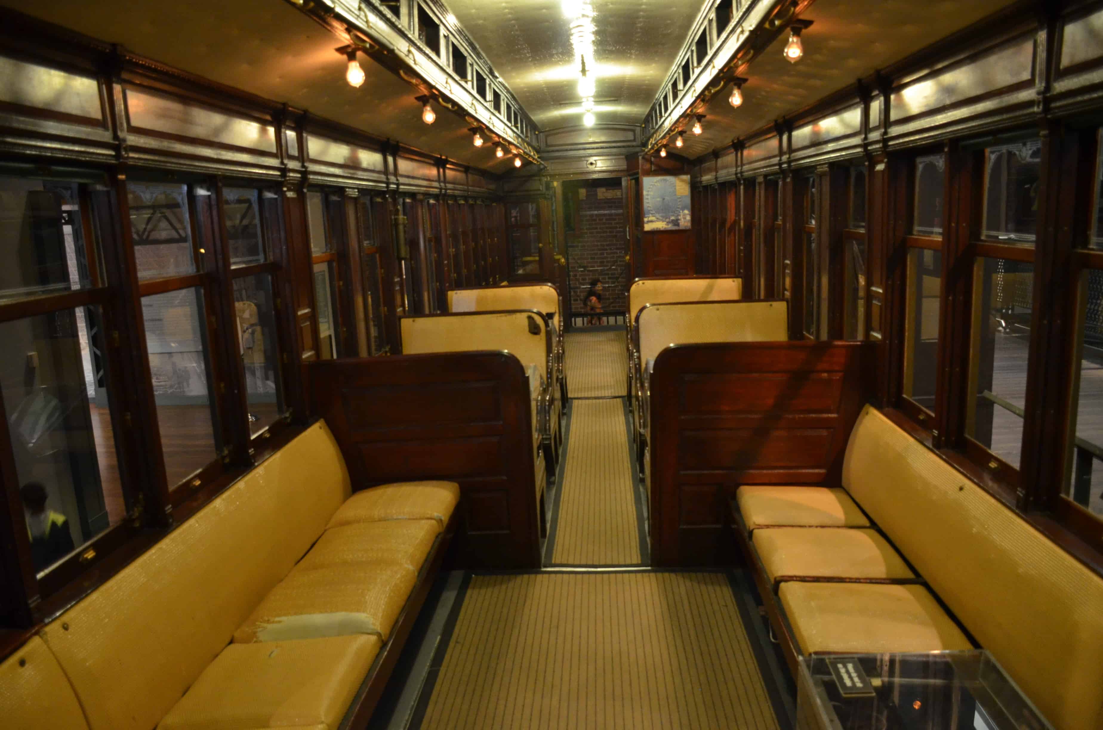 South Side Elevated Railroad car 1 at Chicago: Crossroads of America in the Chicago History Museum in Chicago, Illinois