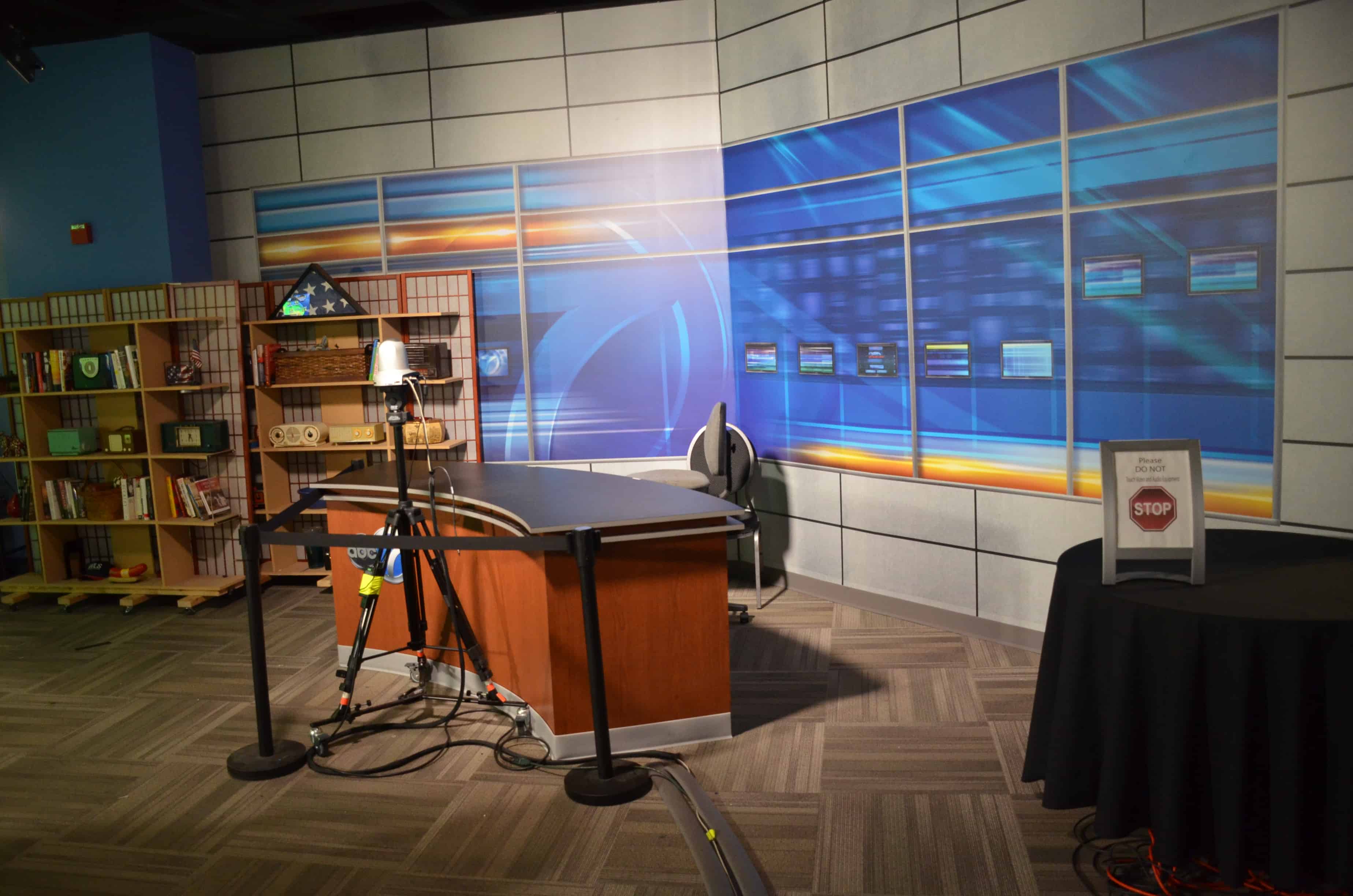 Newscast Set at Museum of Broadcast Communications in Chicago, Illinois