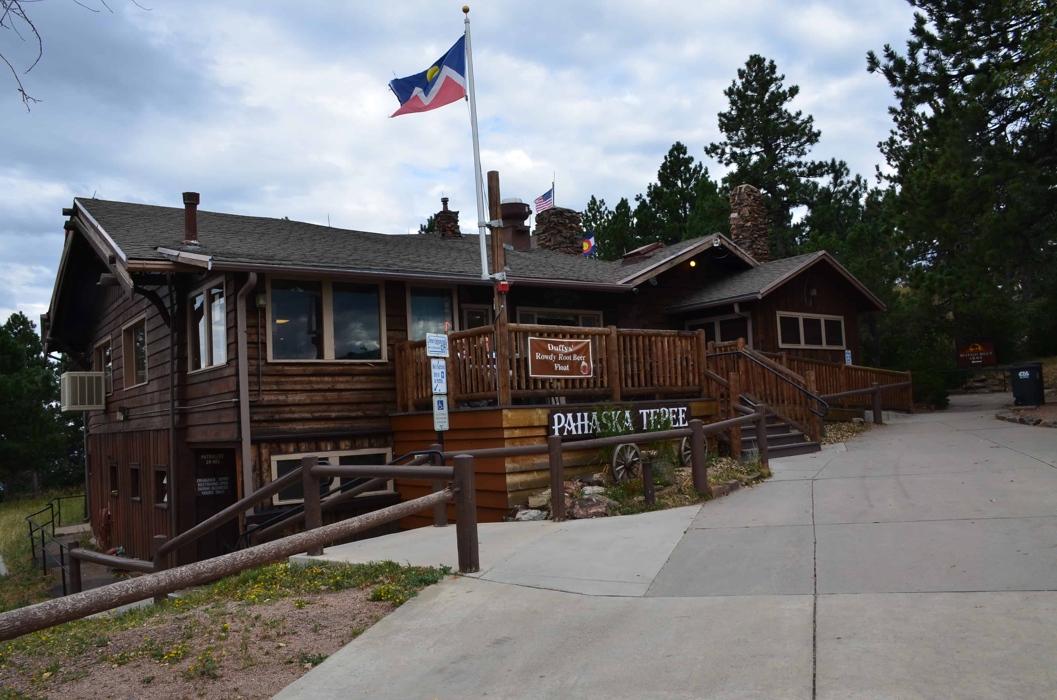 Pahaska Tepee gift shop on Lookout Mountain along the Lariat Loop National Scenic Byway in Colorado