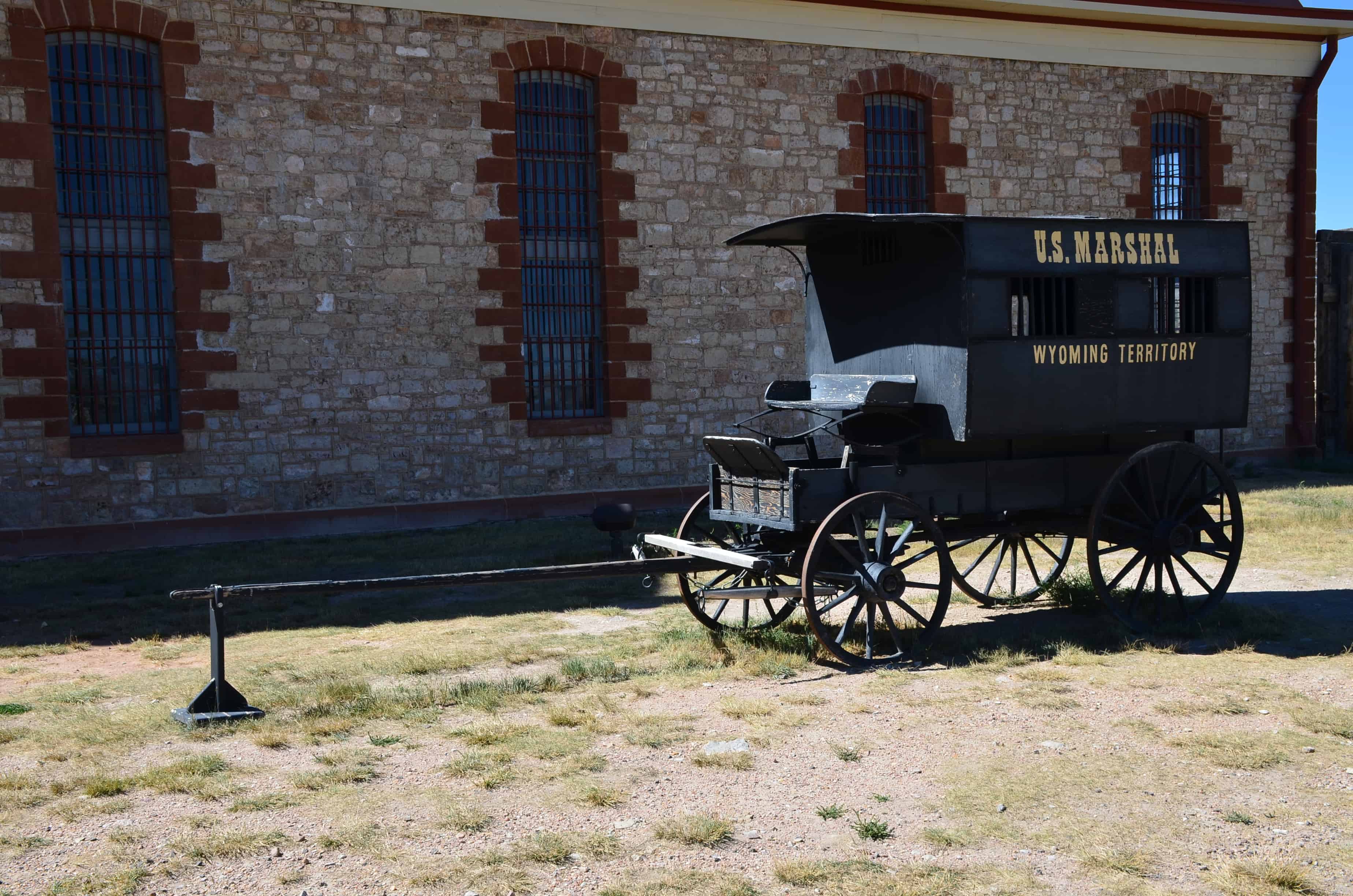 US Marshal's wagon at Wyoming Territorial Prison State Historic Site in Laramie