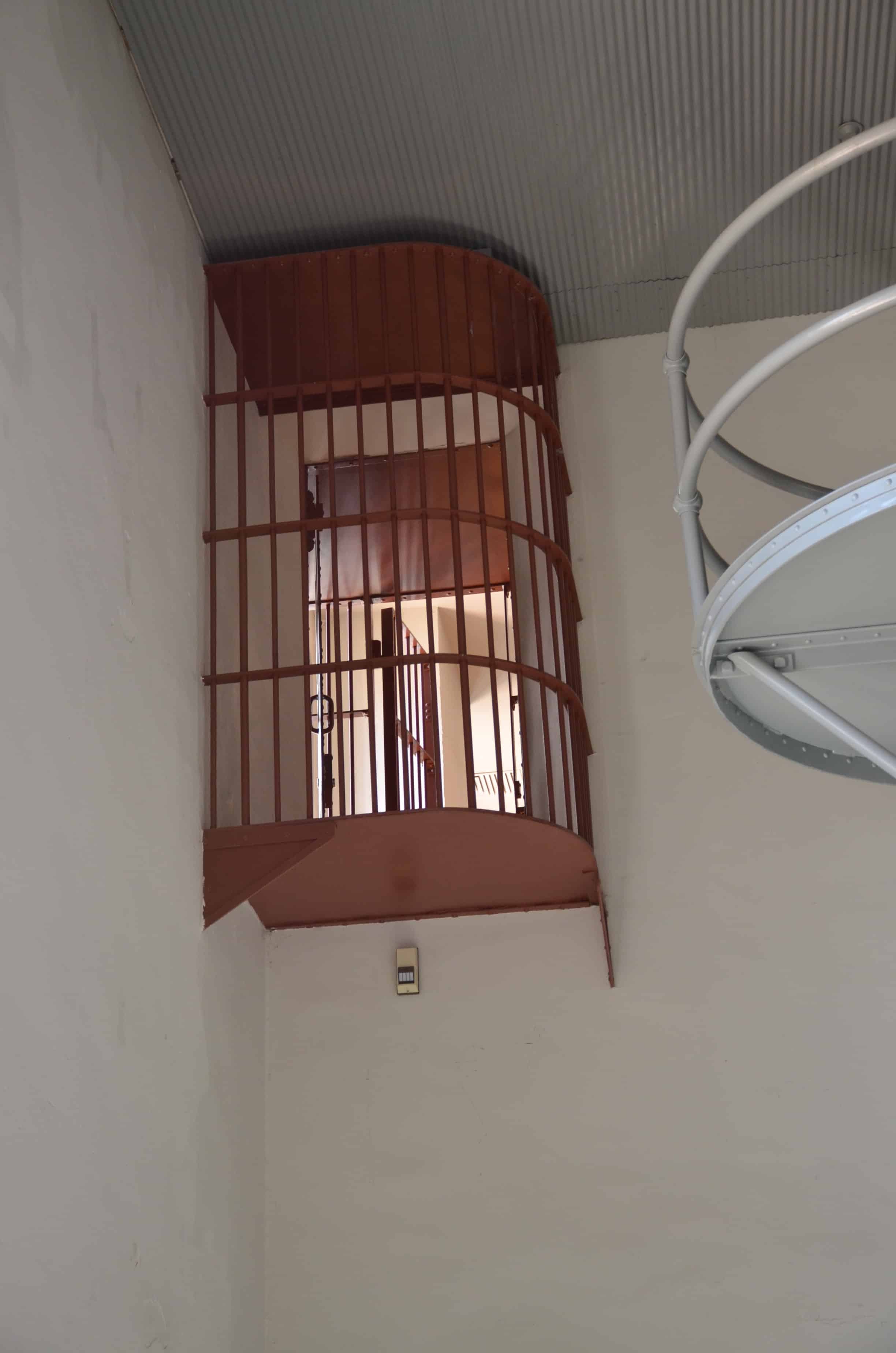 Guard cage at Wyoming Territorial Prison State Historic Site in Laramie