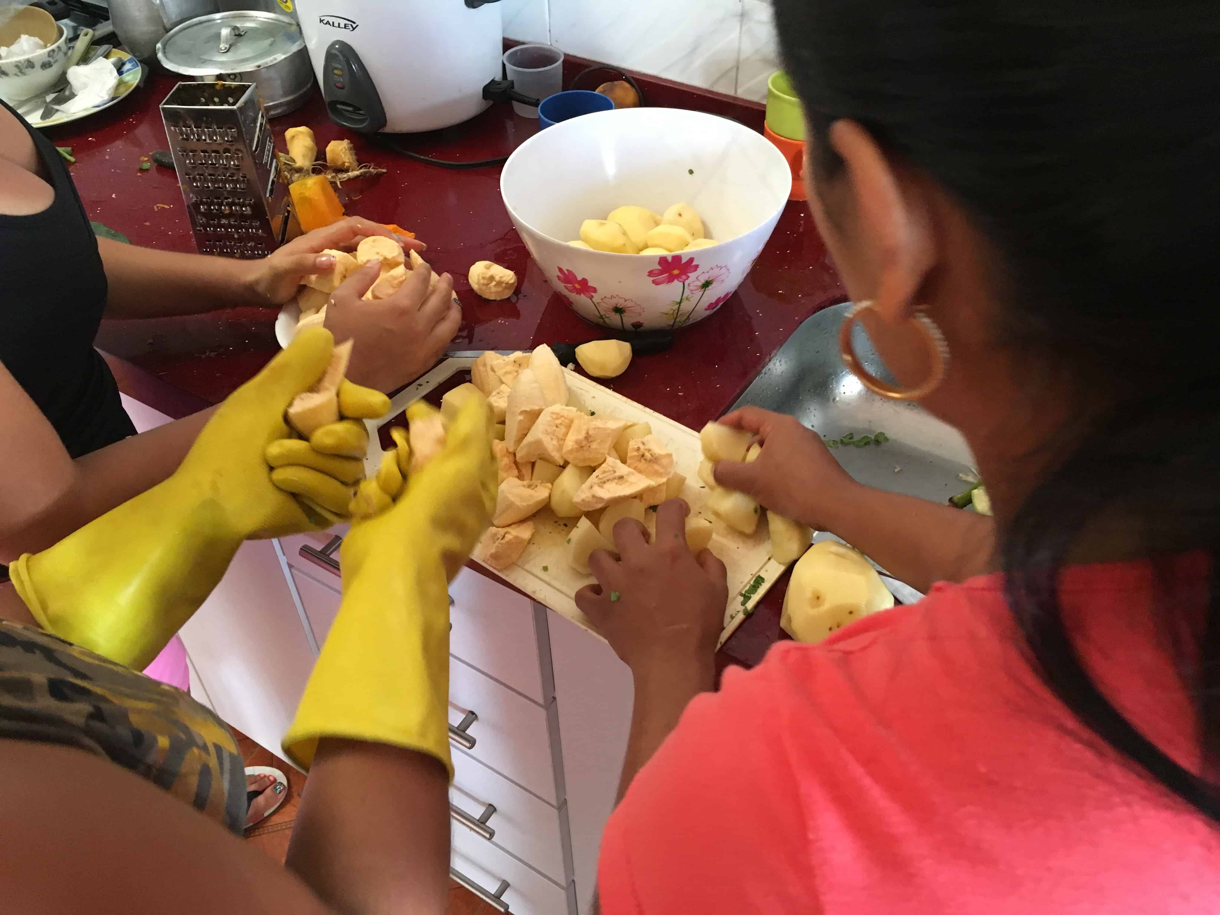 Preparing sancocho in Anserma, Caldas, Colombia