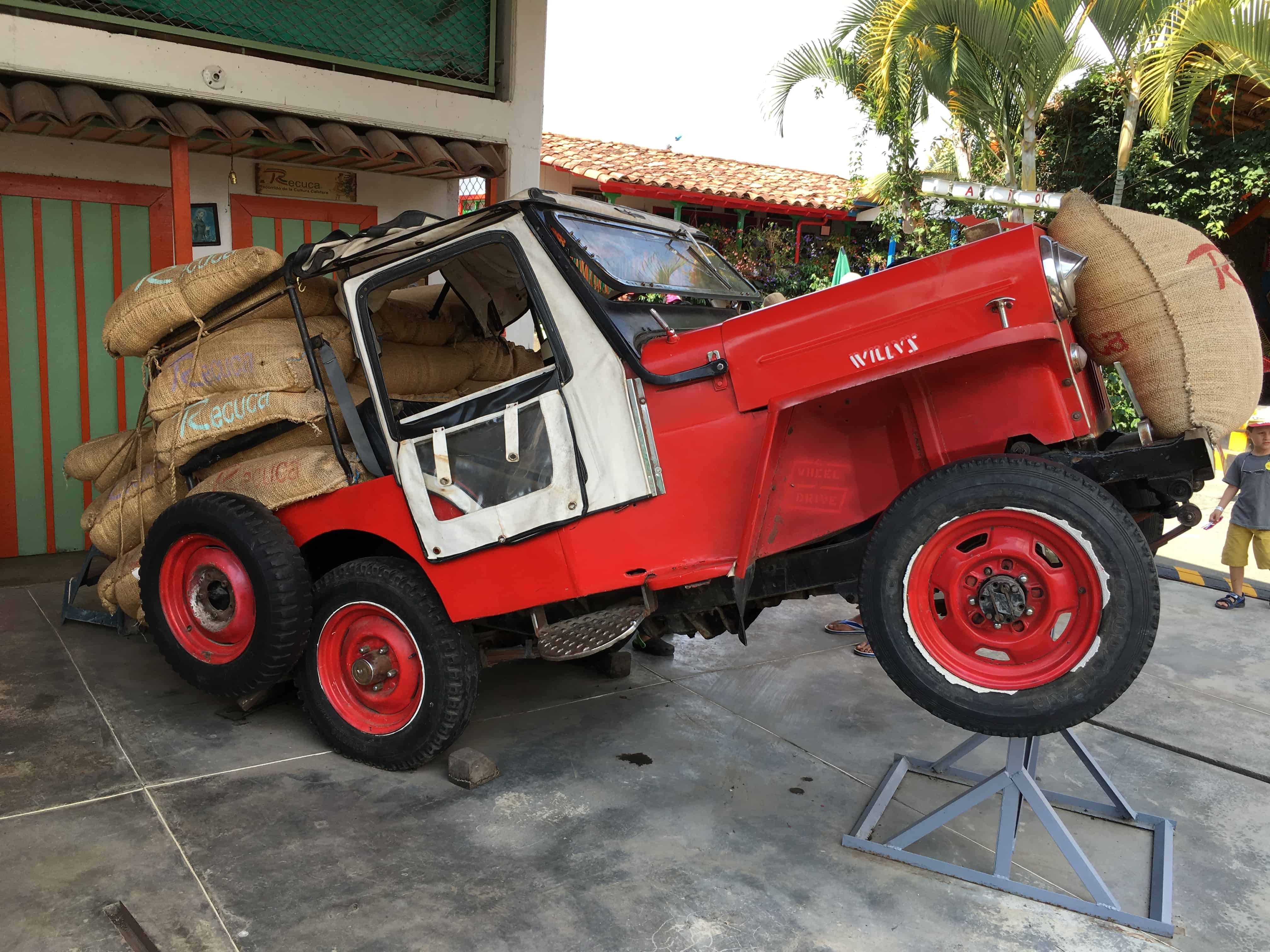 Jeep display at Recuca in Colombia