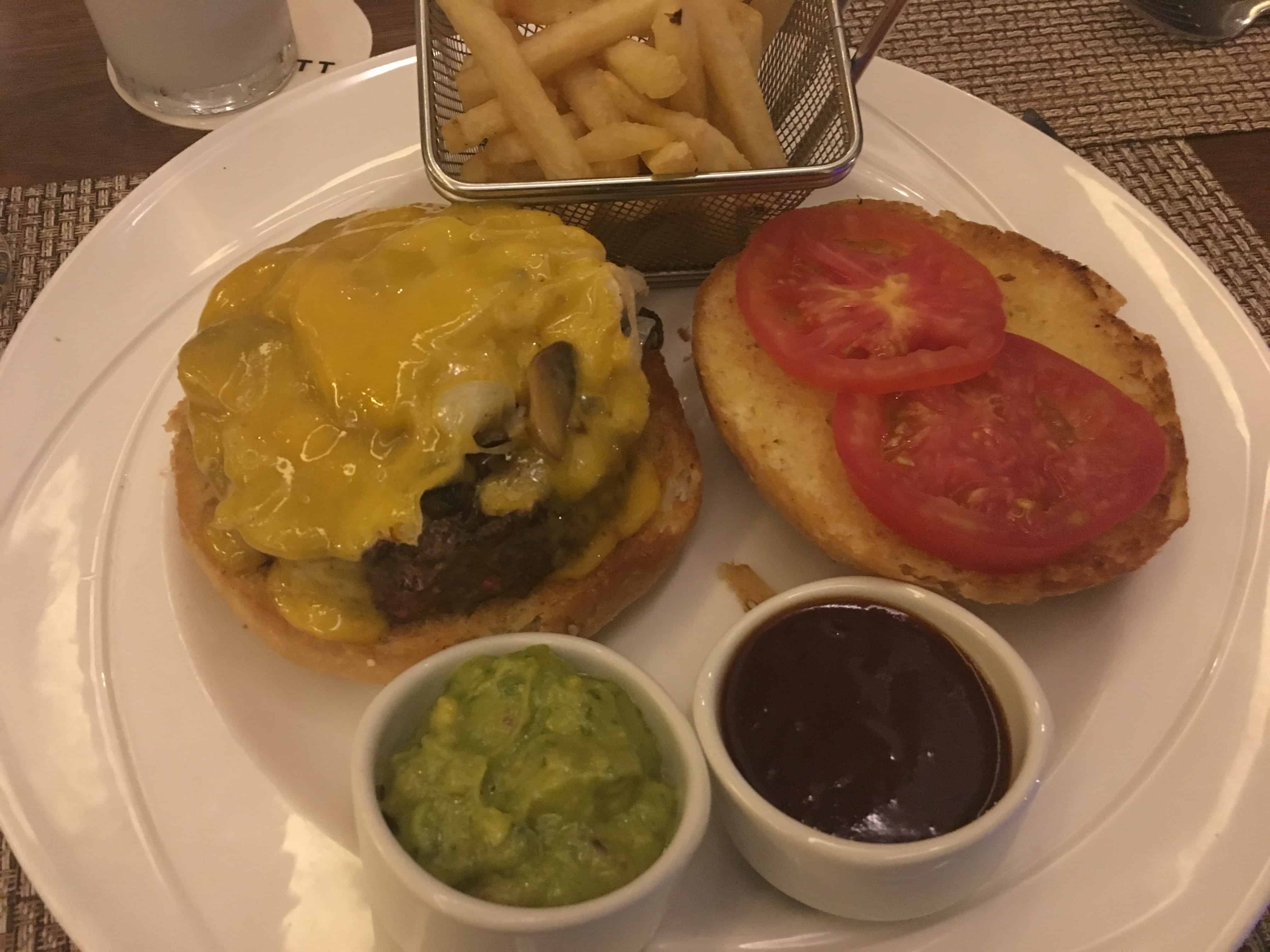Build your own burger at The Market in Cali, Colombia