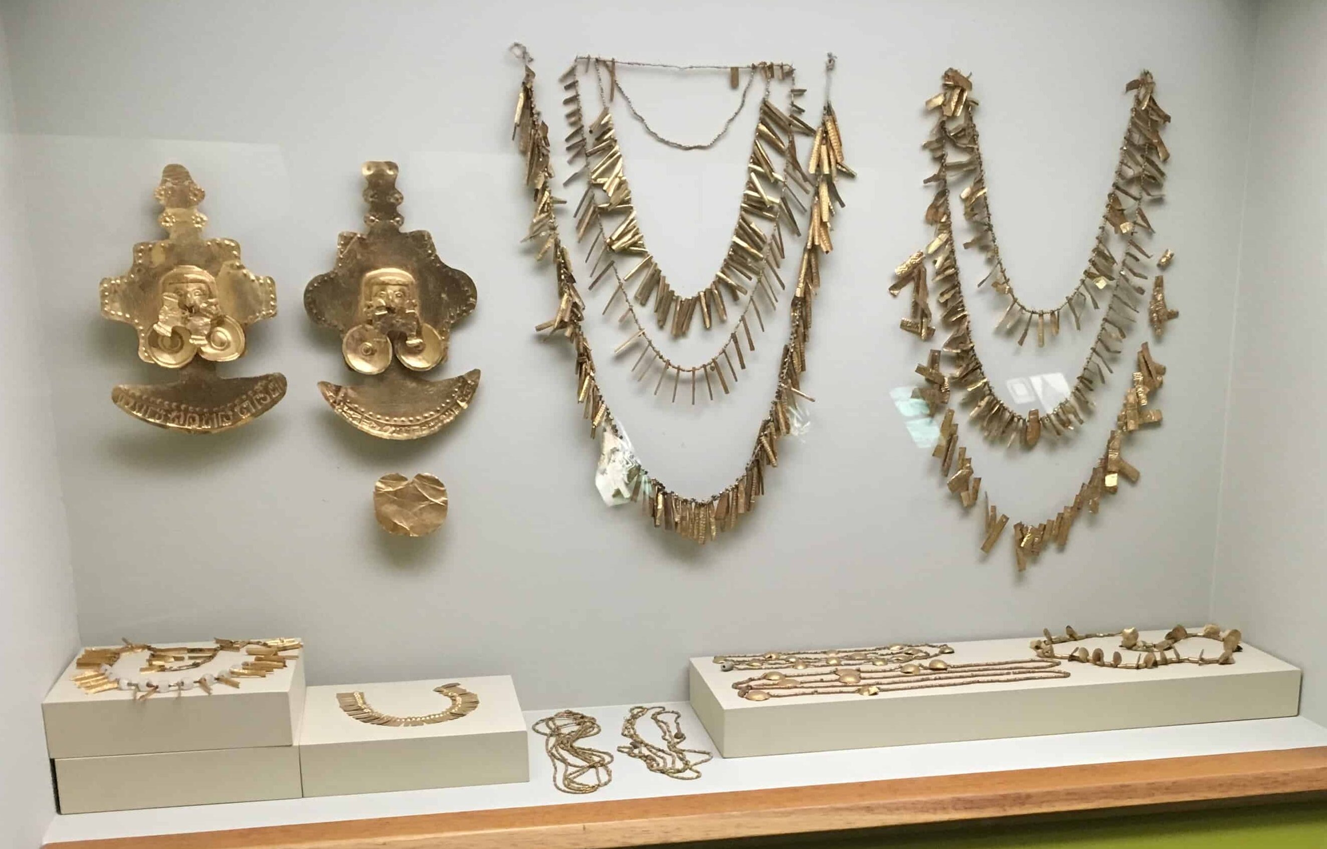 Gold jewelry at the Calima Gold Museum