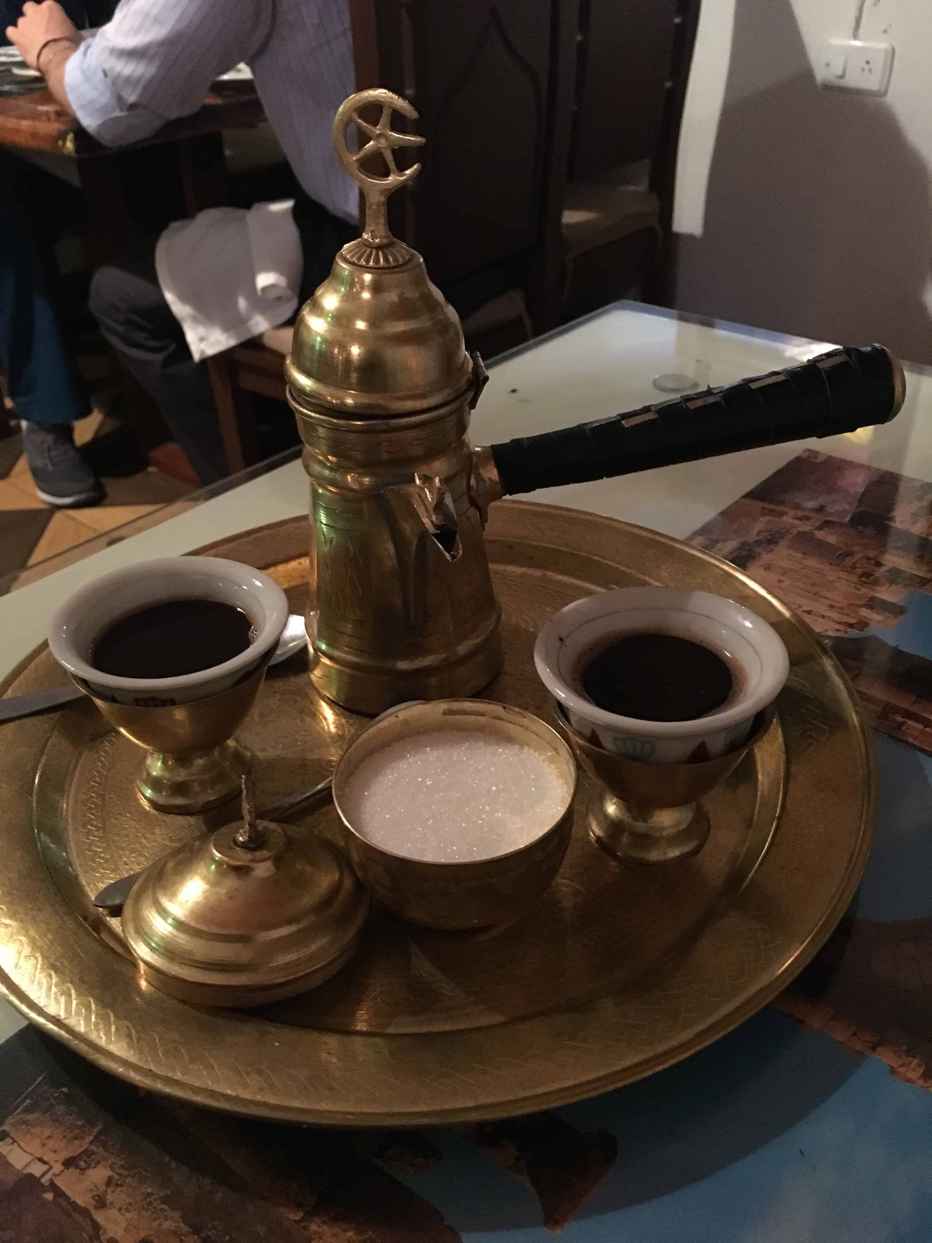 Arabic coffee at Litany in Cali, Colombia