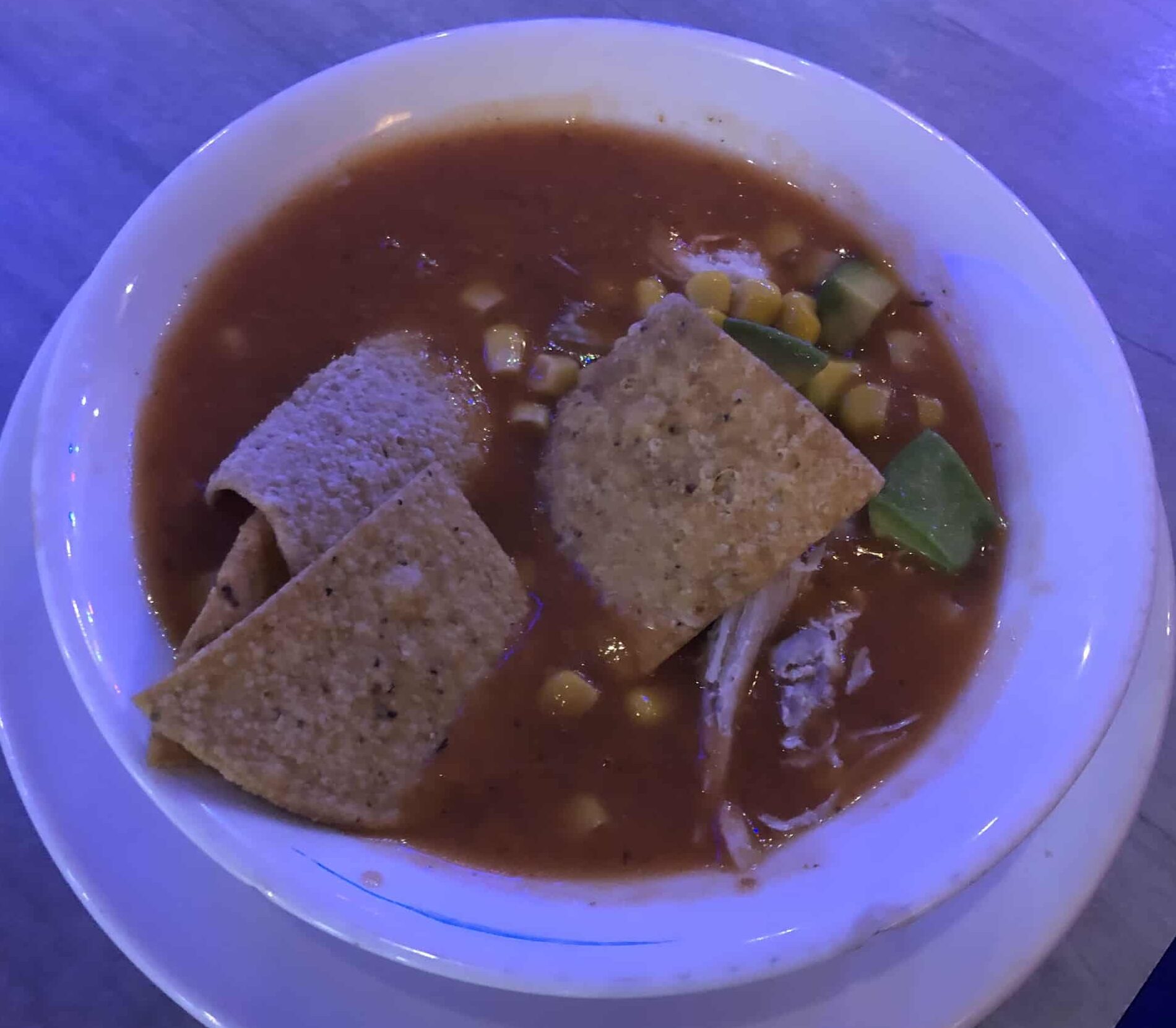 Tortilla soup at Kahlo in Unicentro