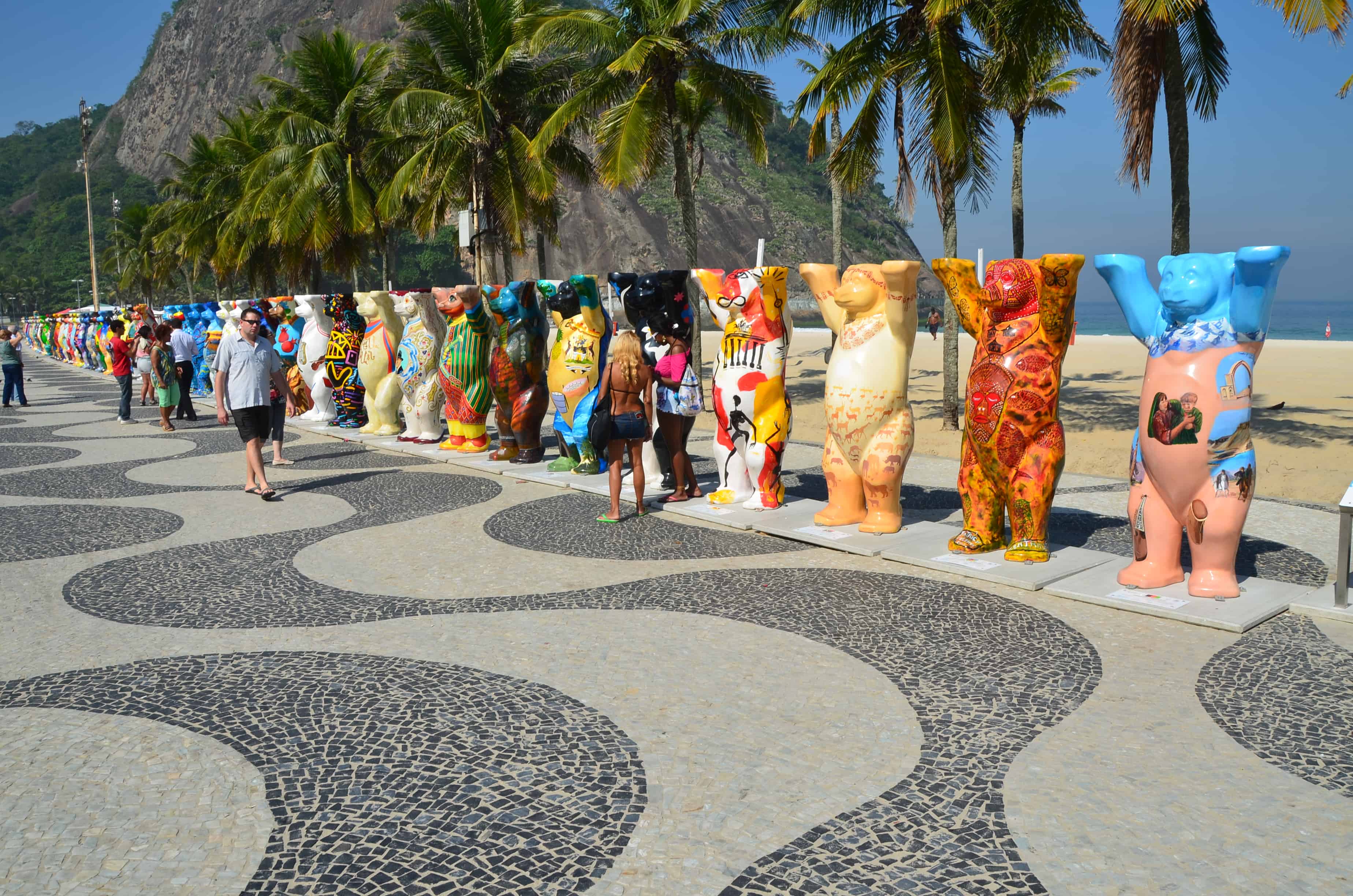 United Buddy Bears in Leme in Rio de Janeiro, Brazil