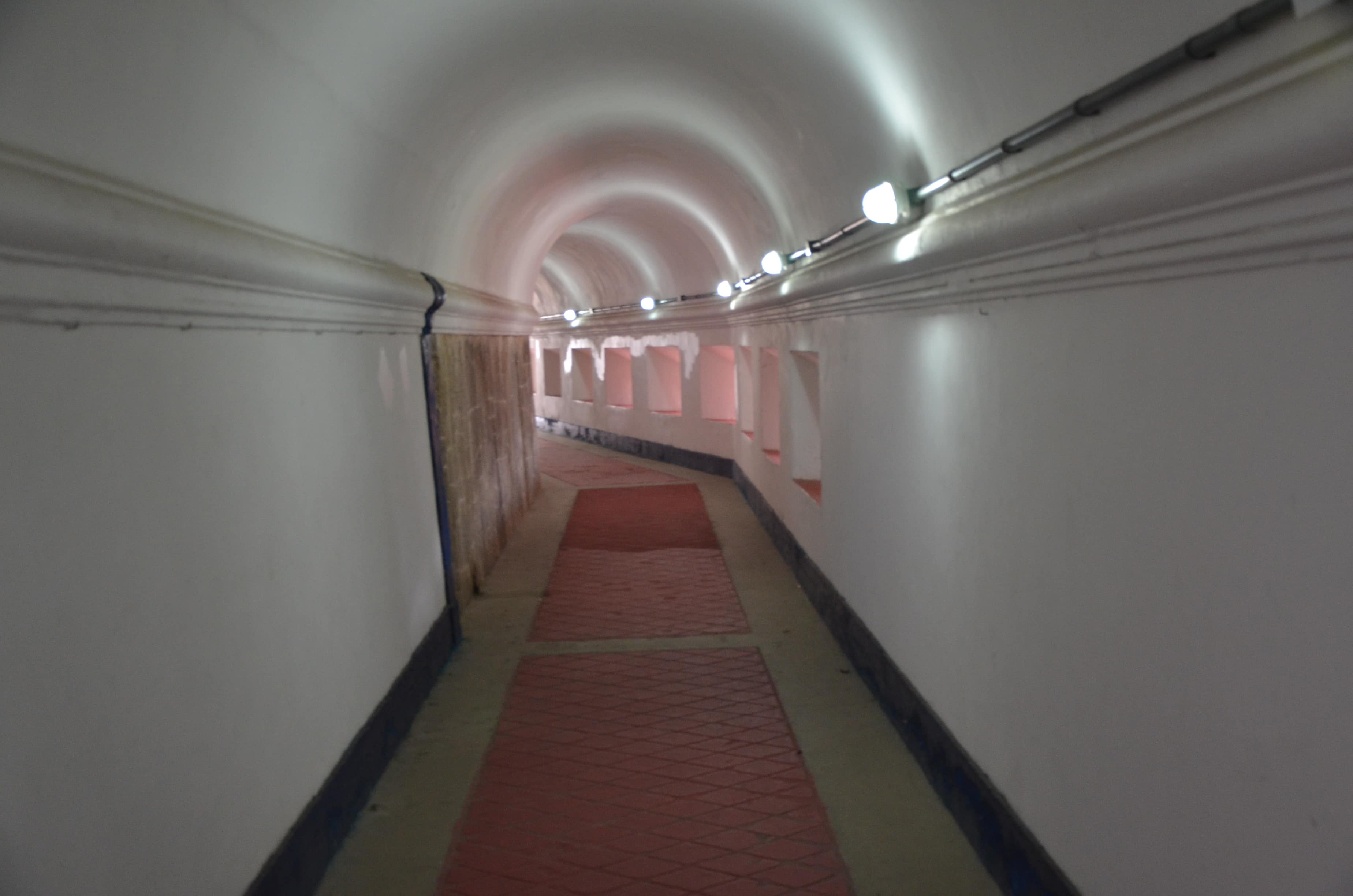 Tunnel through Fort Duque de Caxias in Rio de Janeiro, Brazil