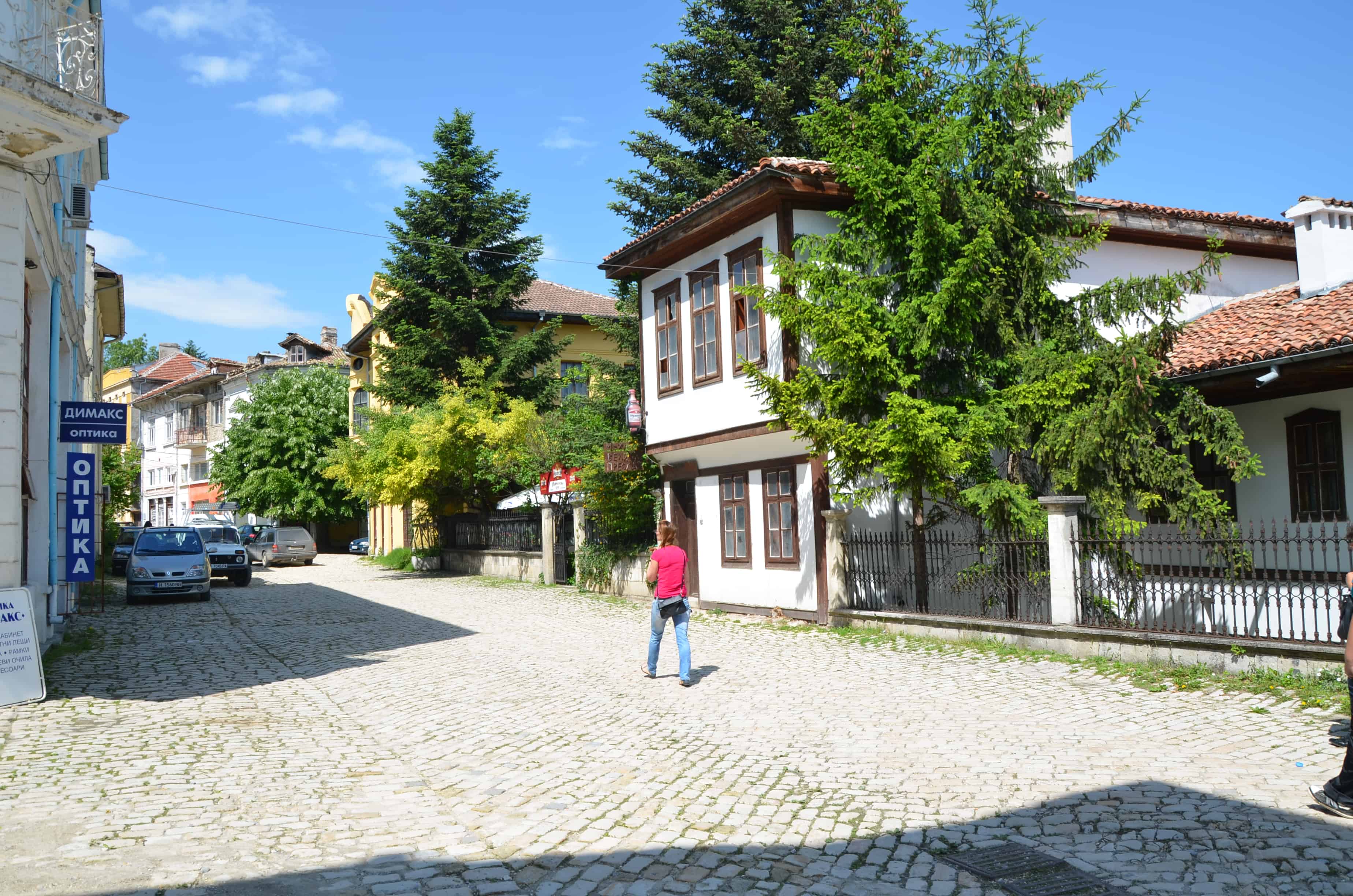 Tsar Osvoboditel Street in Shumen, Bulgaria