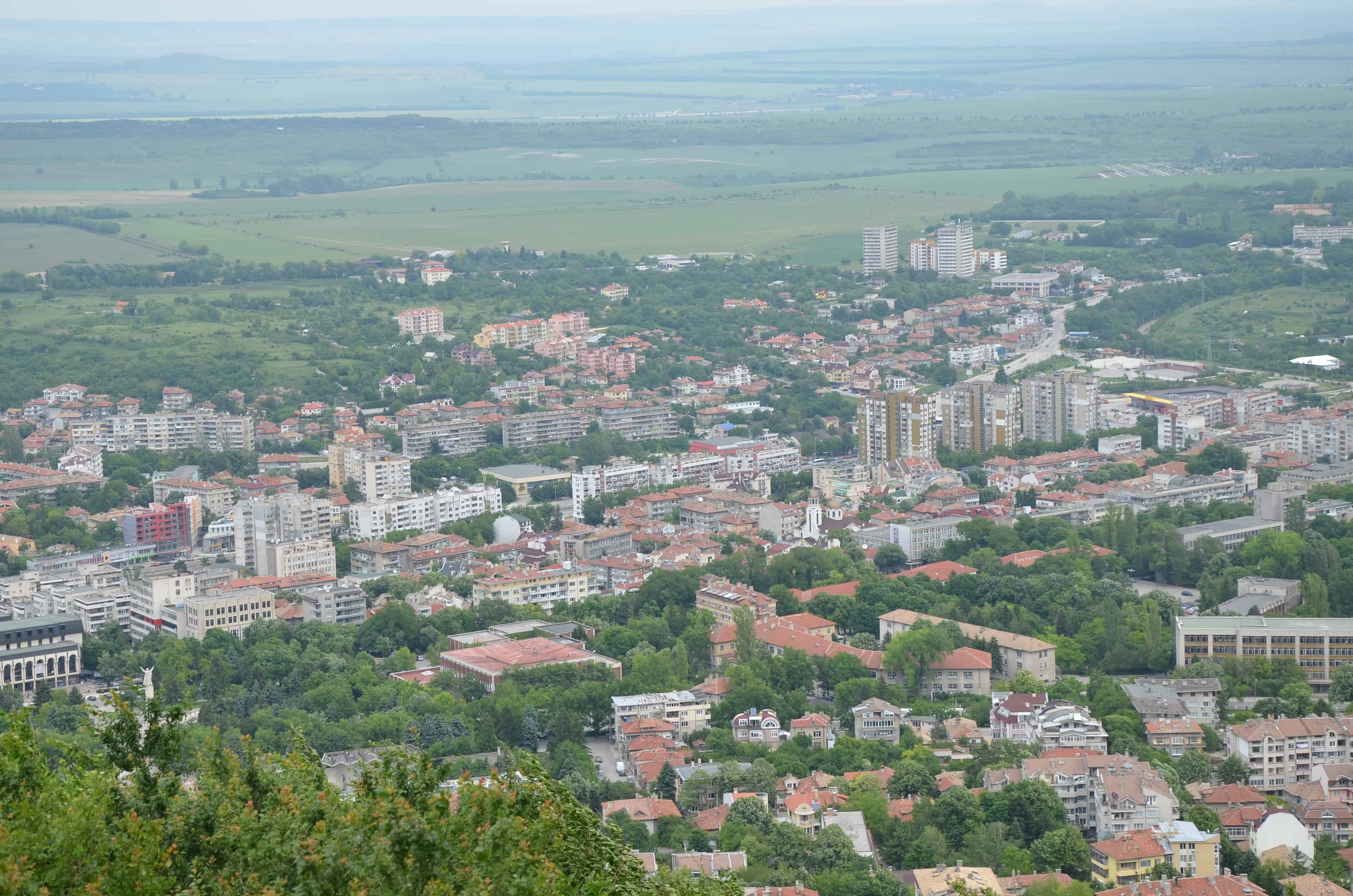 View of Shumen from the Founders of the Bulgarian State Monument in Shumen, Bulgaria