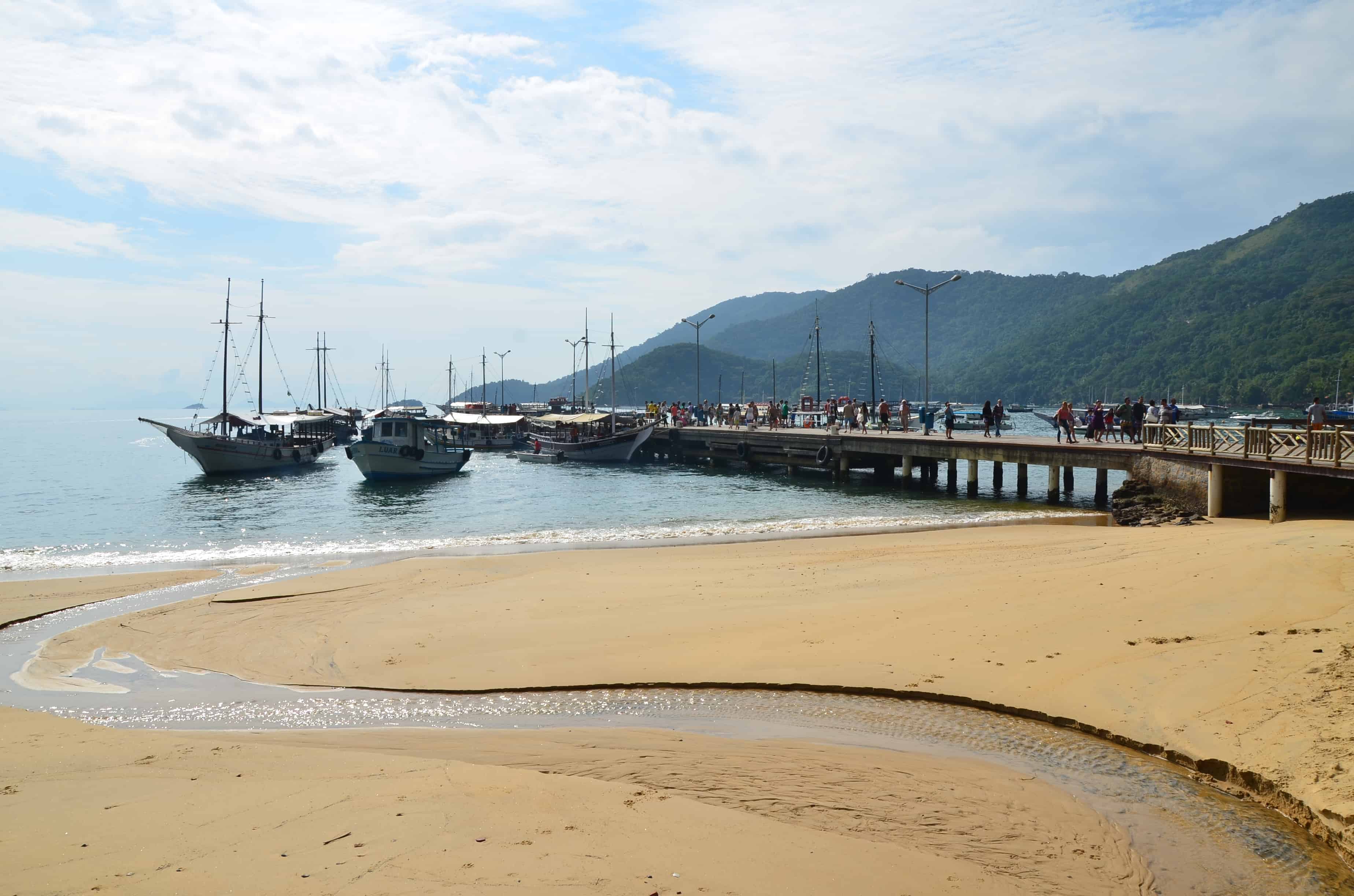 Pier in Vila do Abraão, Ilha Grande, Brazil