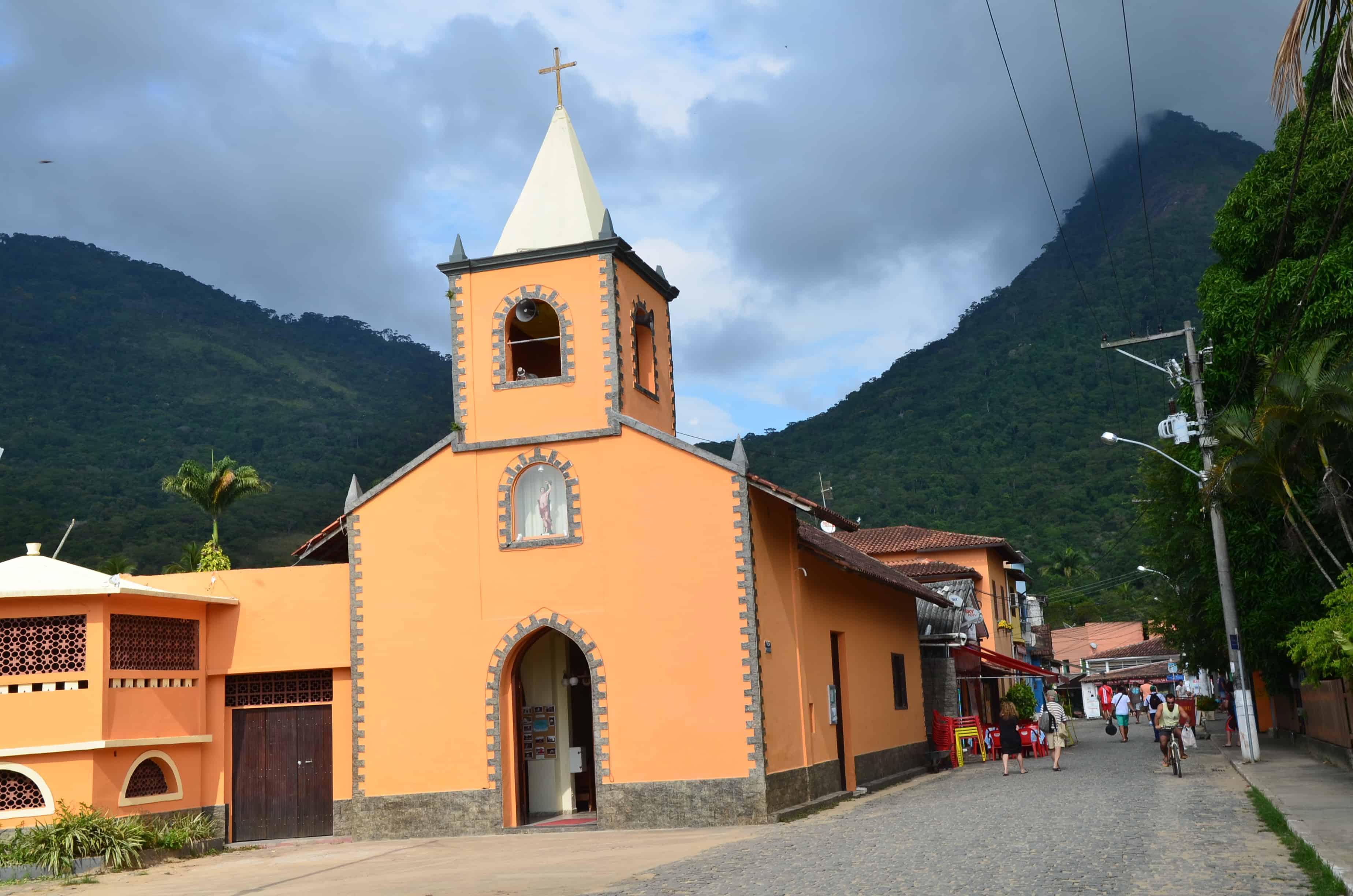 Igreja de São Sebastião in Vila do Abraão, Ilha Grande, Brazil