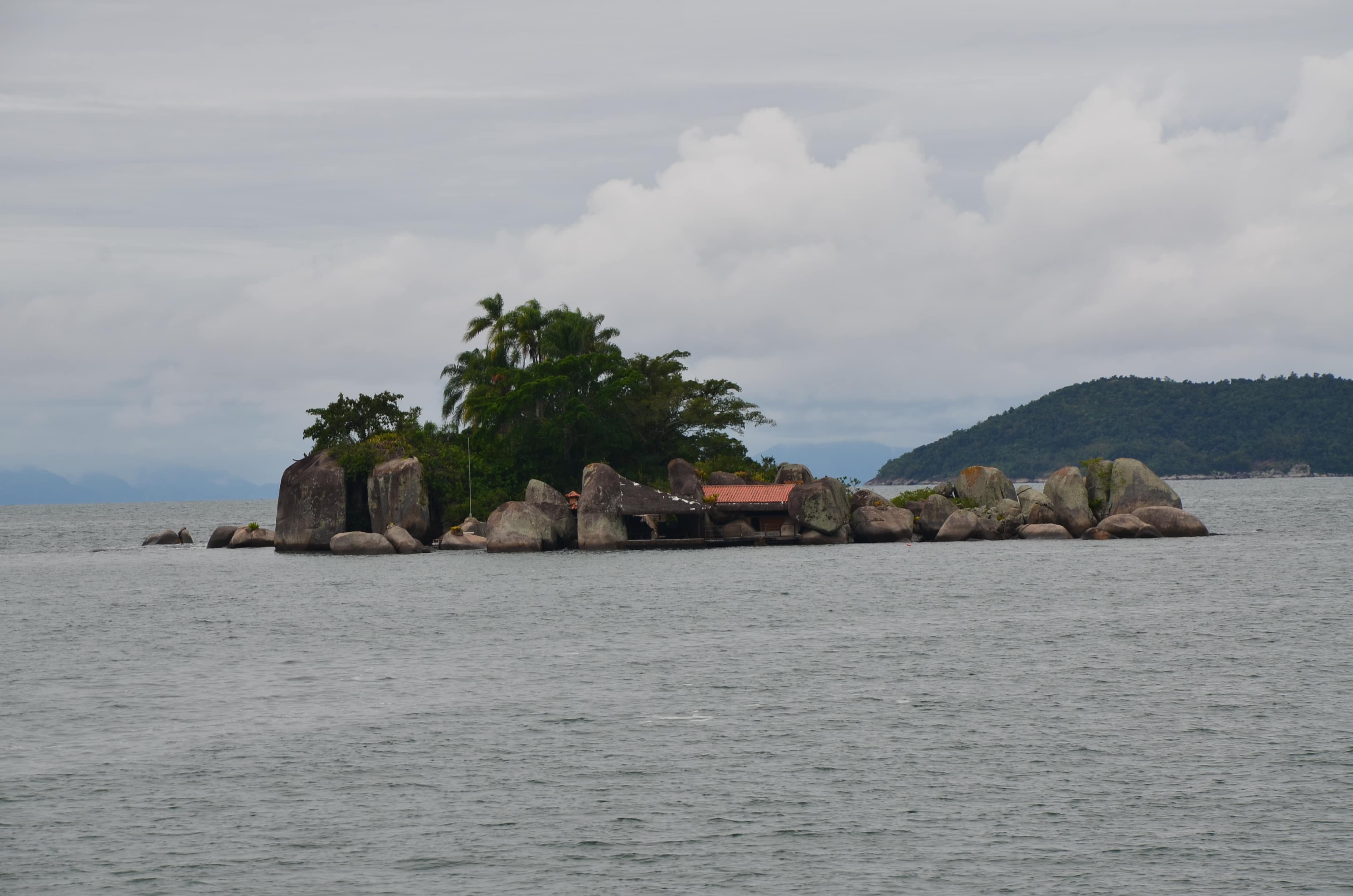 An island on the Paraty Bay boat tour, Brazil