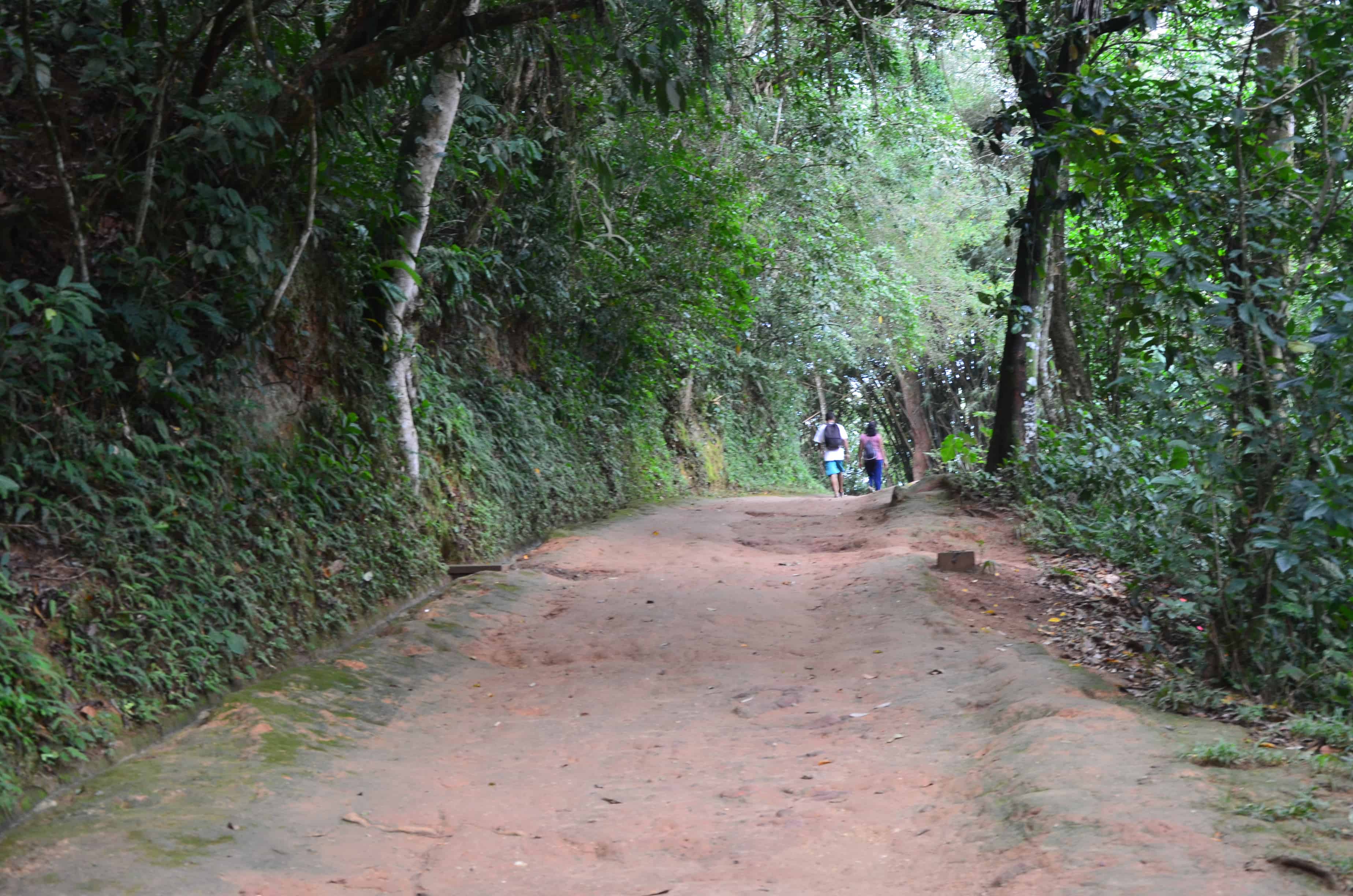The road to Forte Defensor Perpétuo in Paraty, Brazil