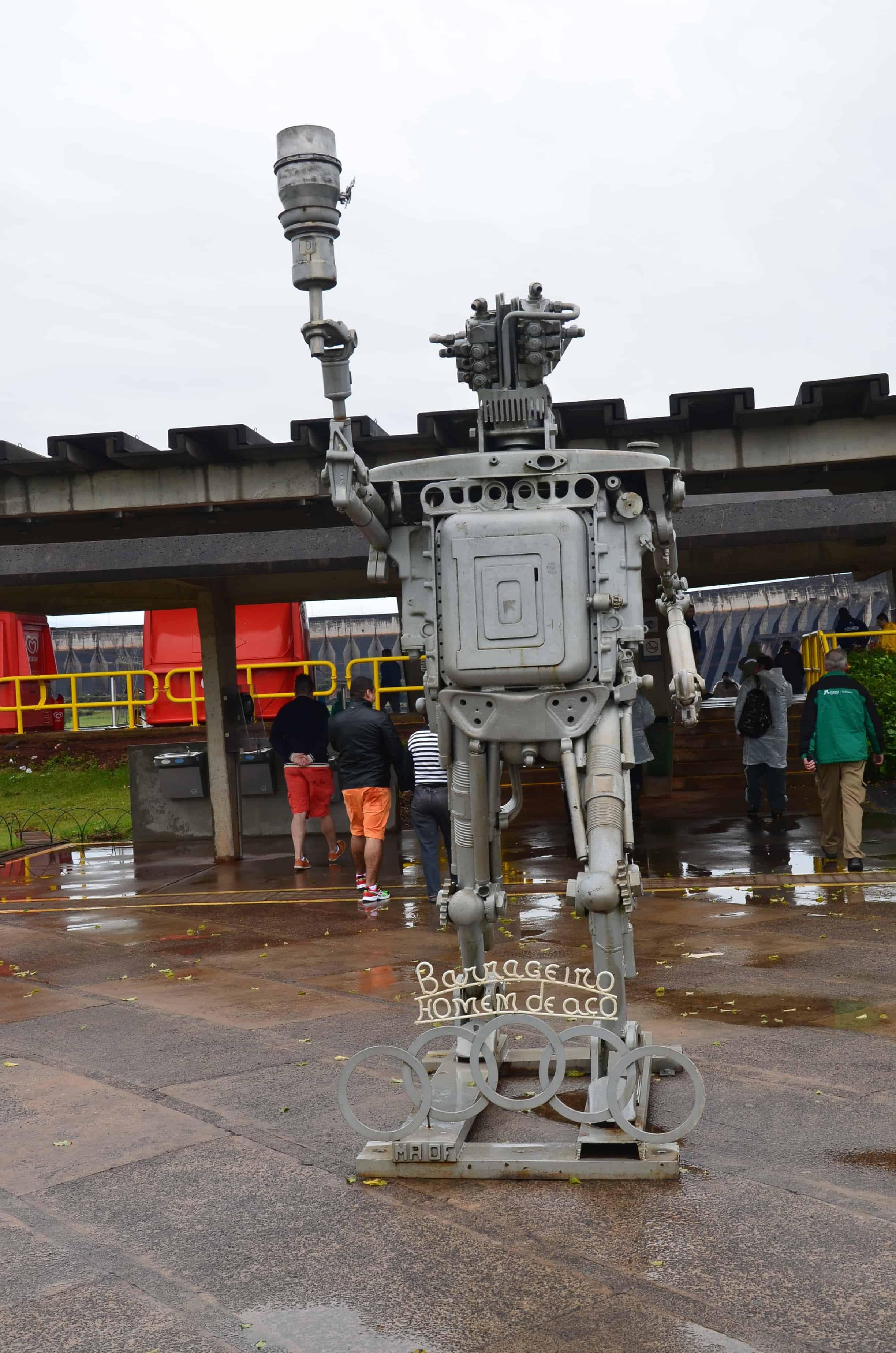 Robot sculpture at Itaipu Binacional in Foz do Iguaçu, Brazil