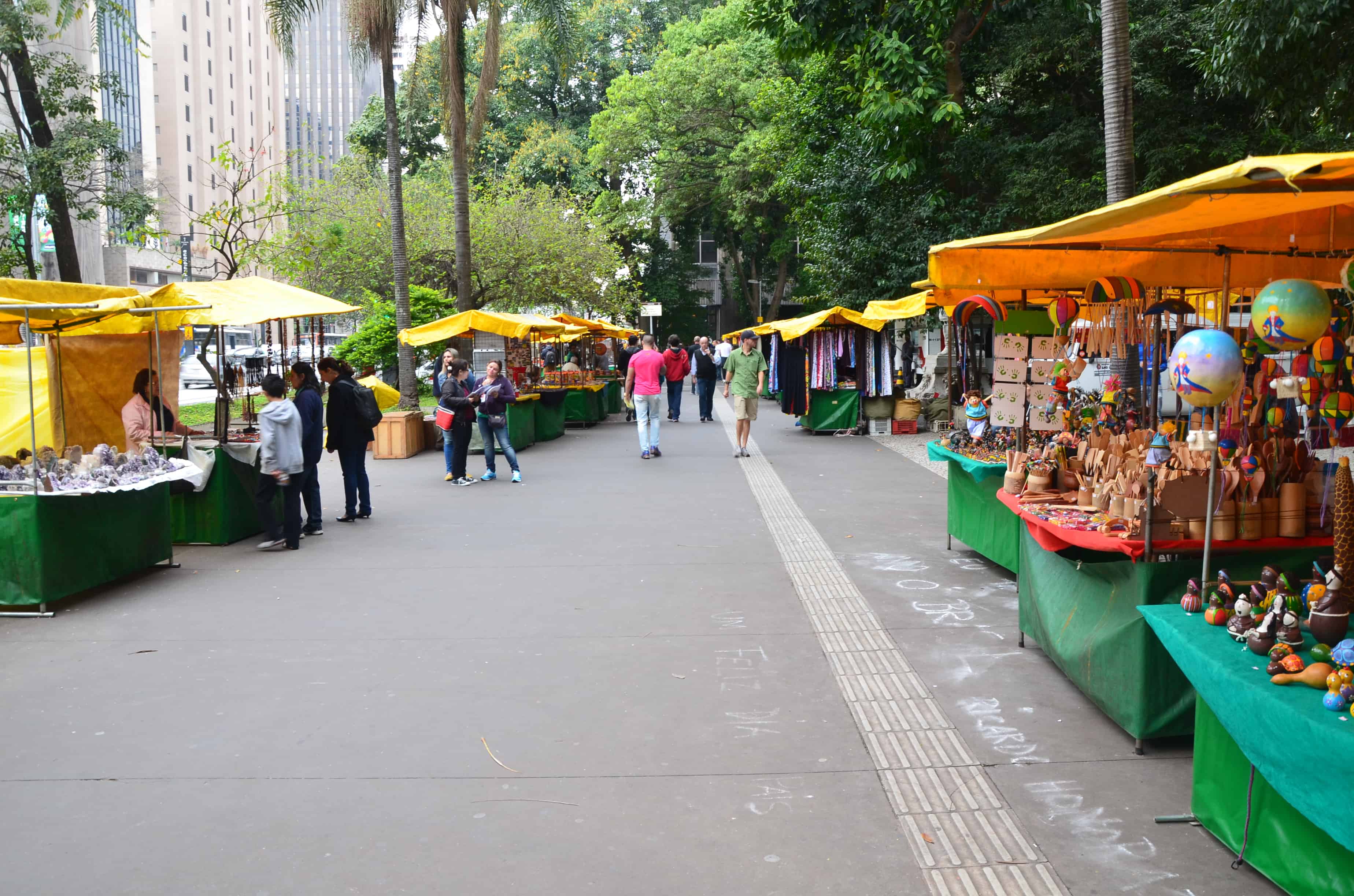 Craft market in São Paulo, Brazil