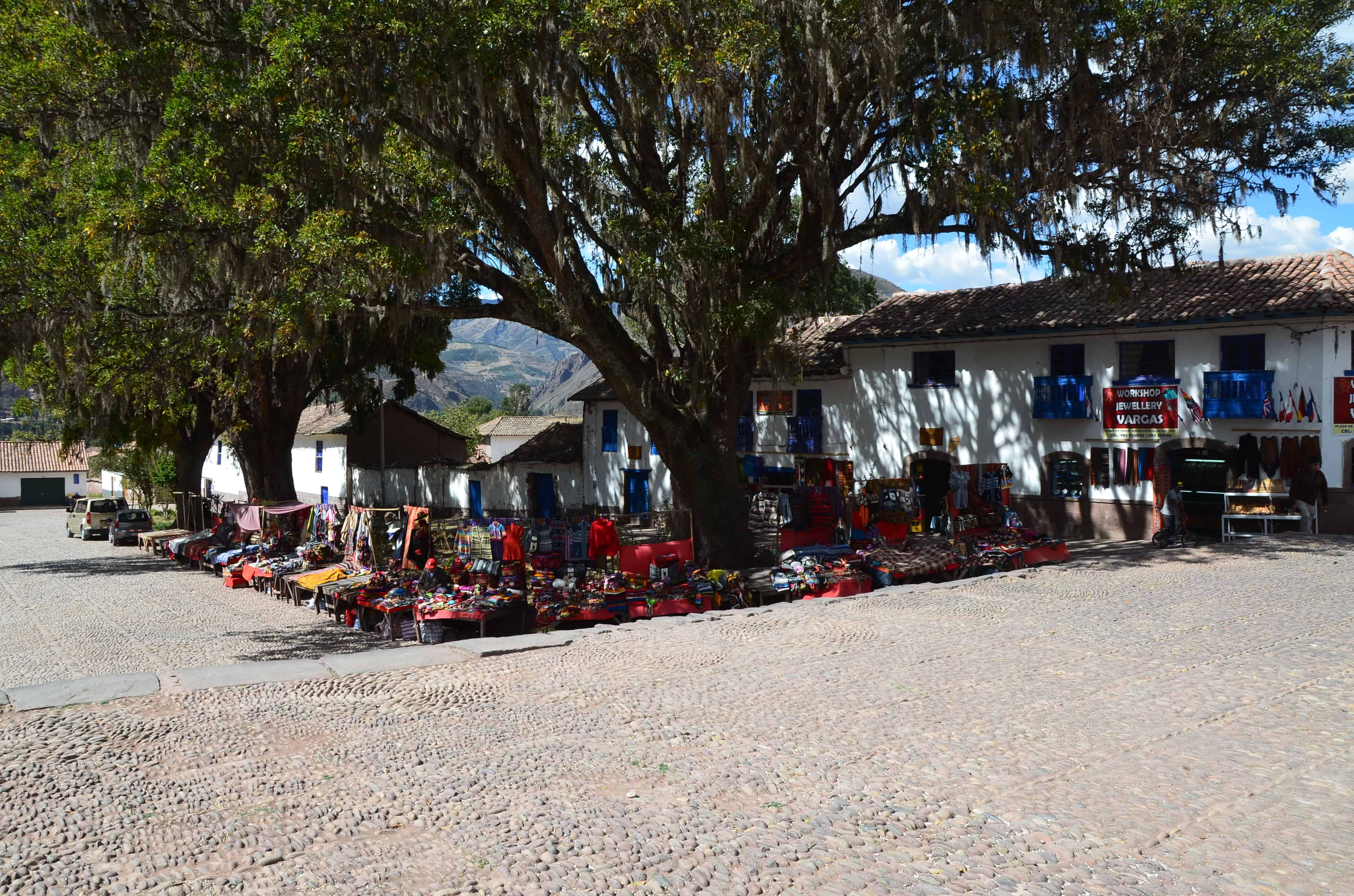 Craft market in Andahuaylillas, Peru