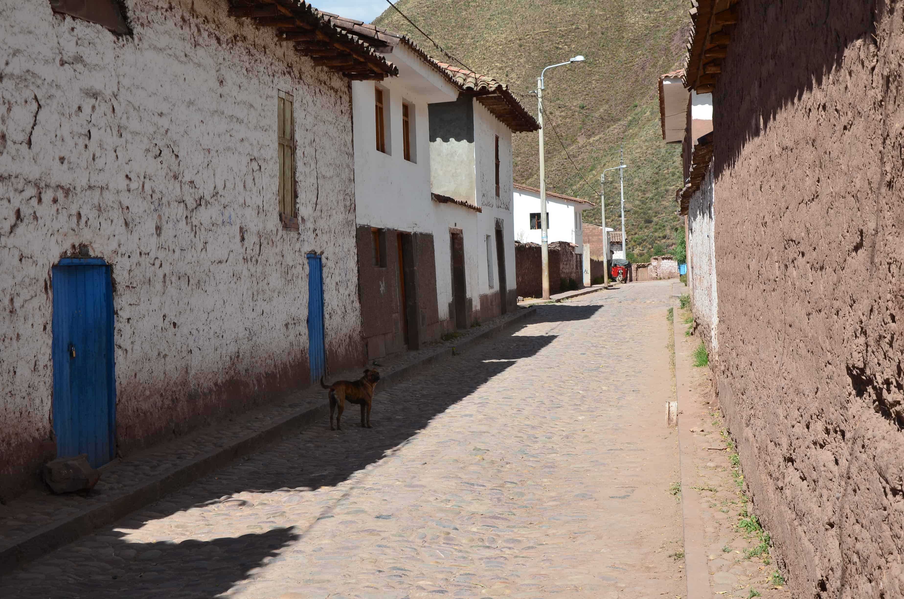 A street in Andahuaylillas, Peru