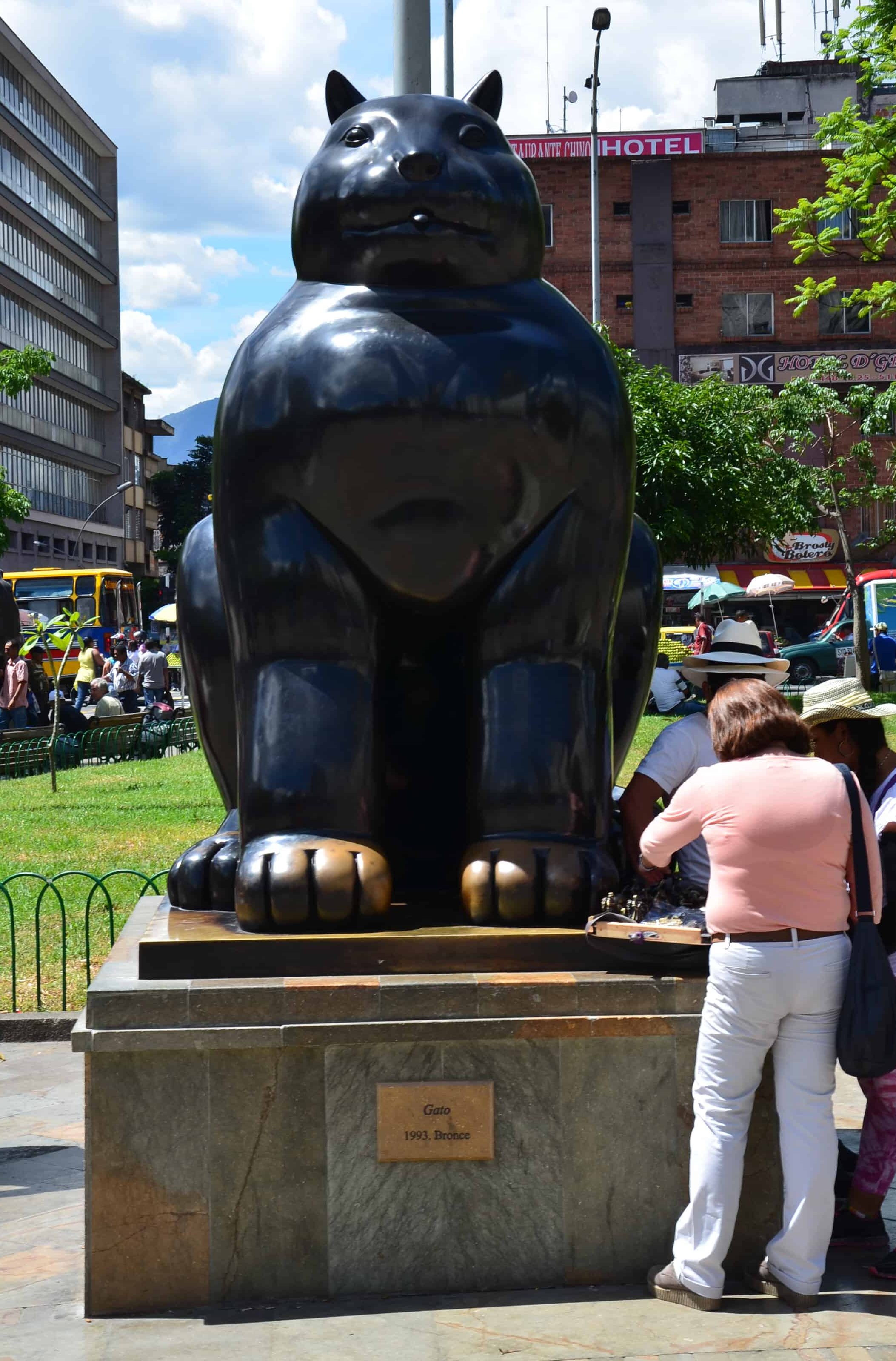 Gato (Cat) at Plaza Botero in Medellín, Antioquia, Colombia