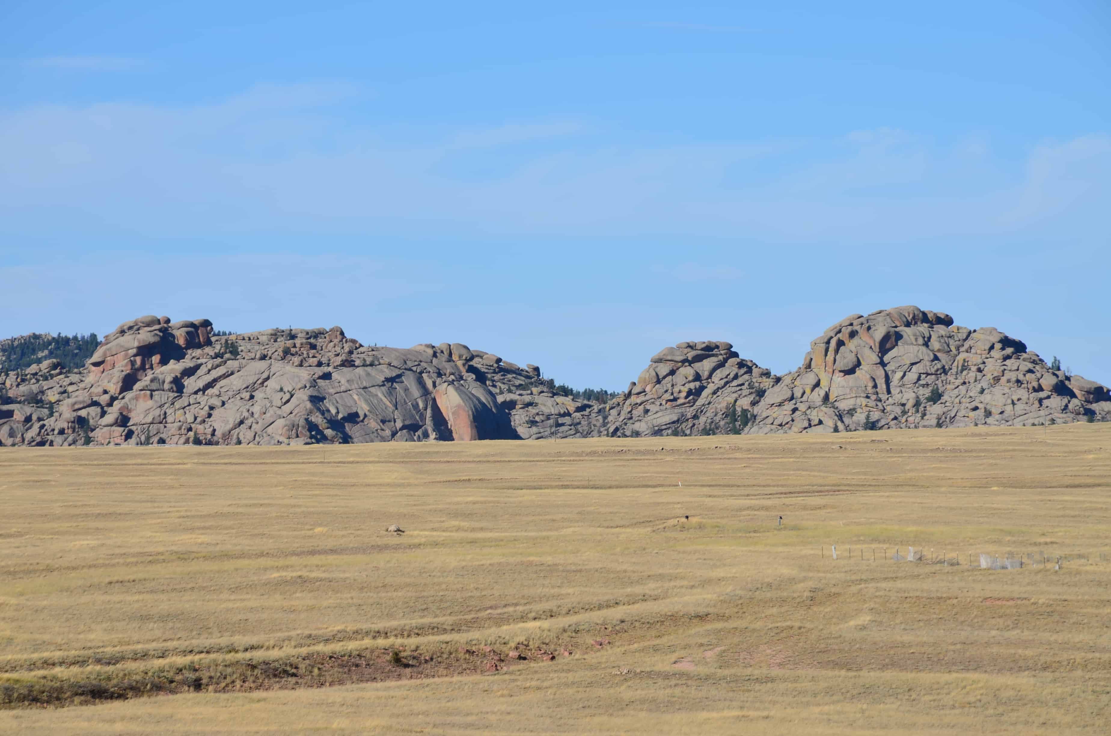 Landscape near Ames Monument near the former site of Sherman, Wyoming