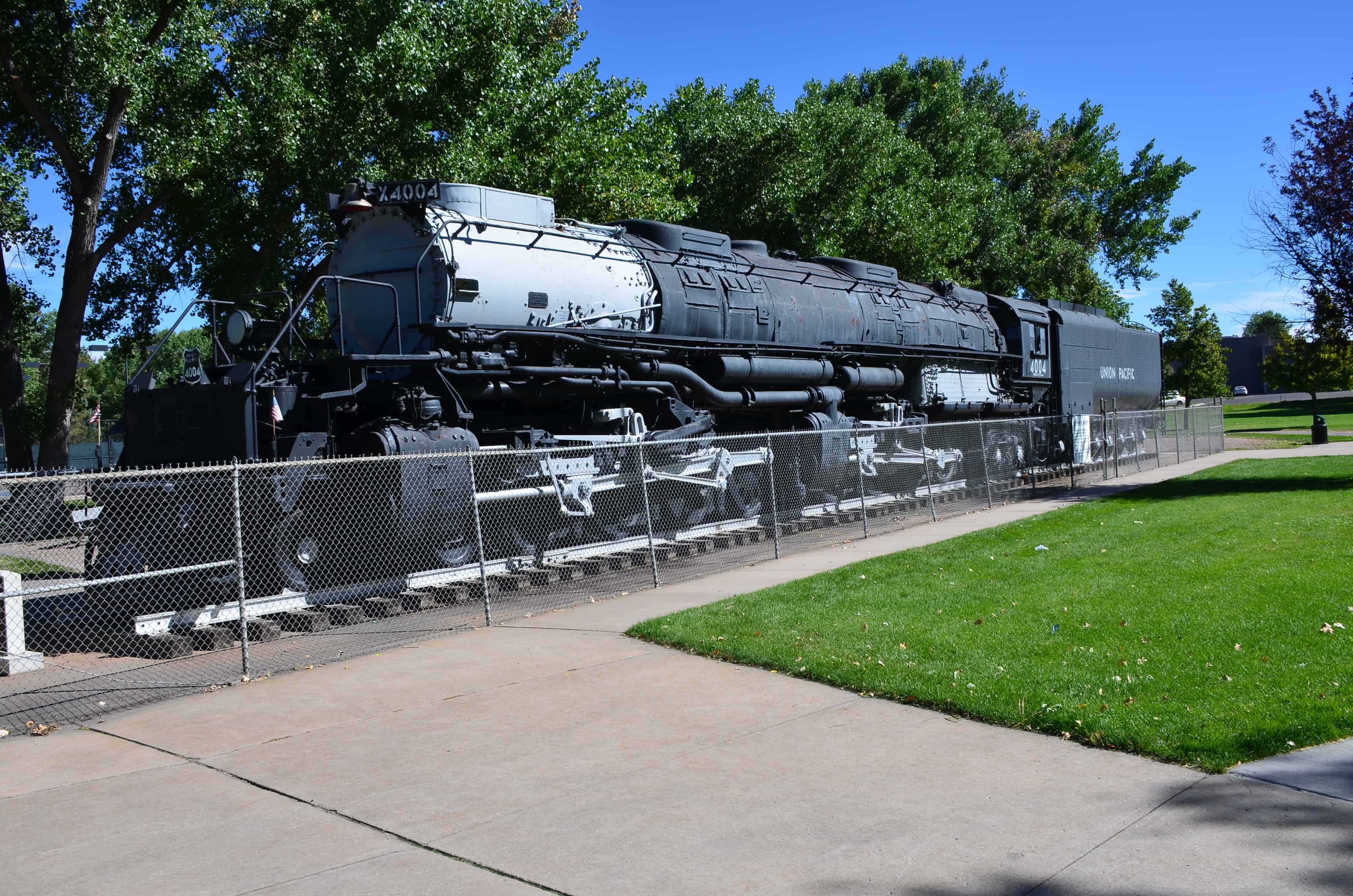 Big Boy steam engine No. 4004 at Holliday Park in Cheyenne, Wyoming