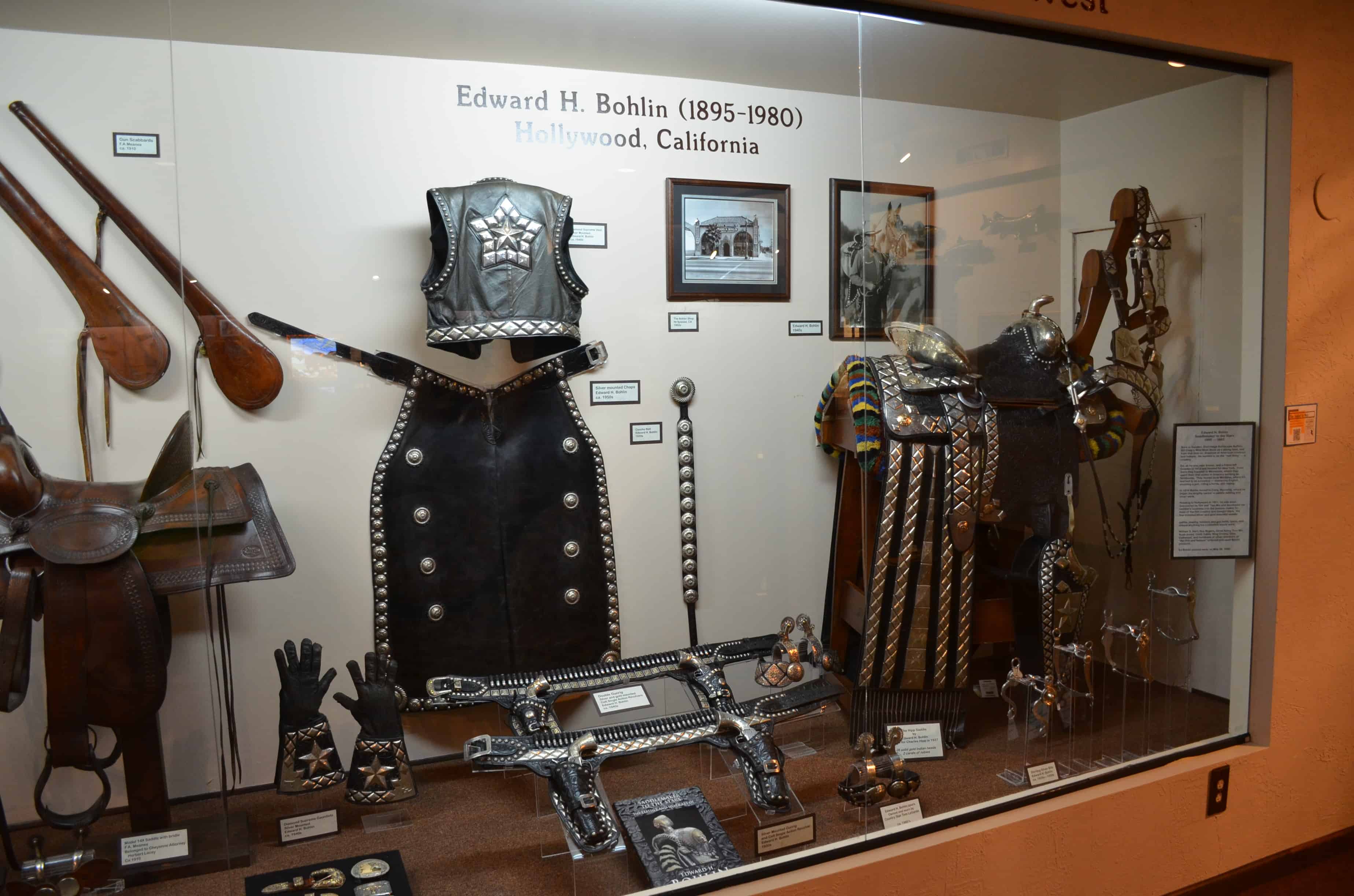 Edward Bohlin display at the Nelson Museum of the West in Cheyenne, Wyoming