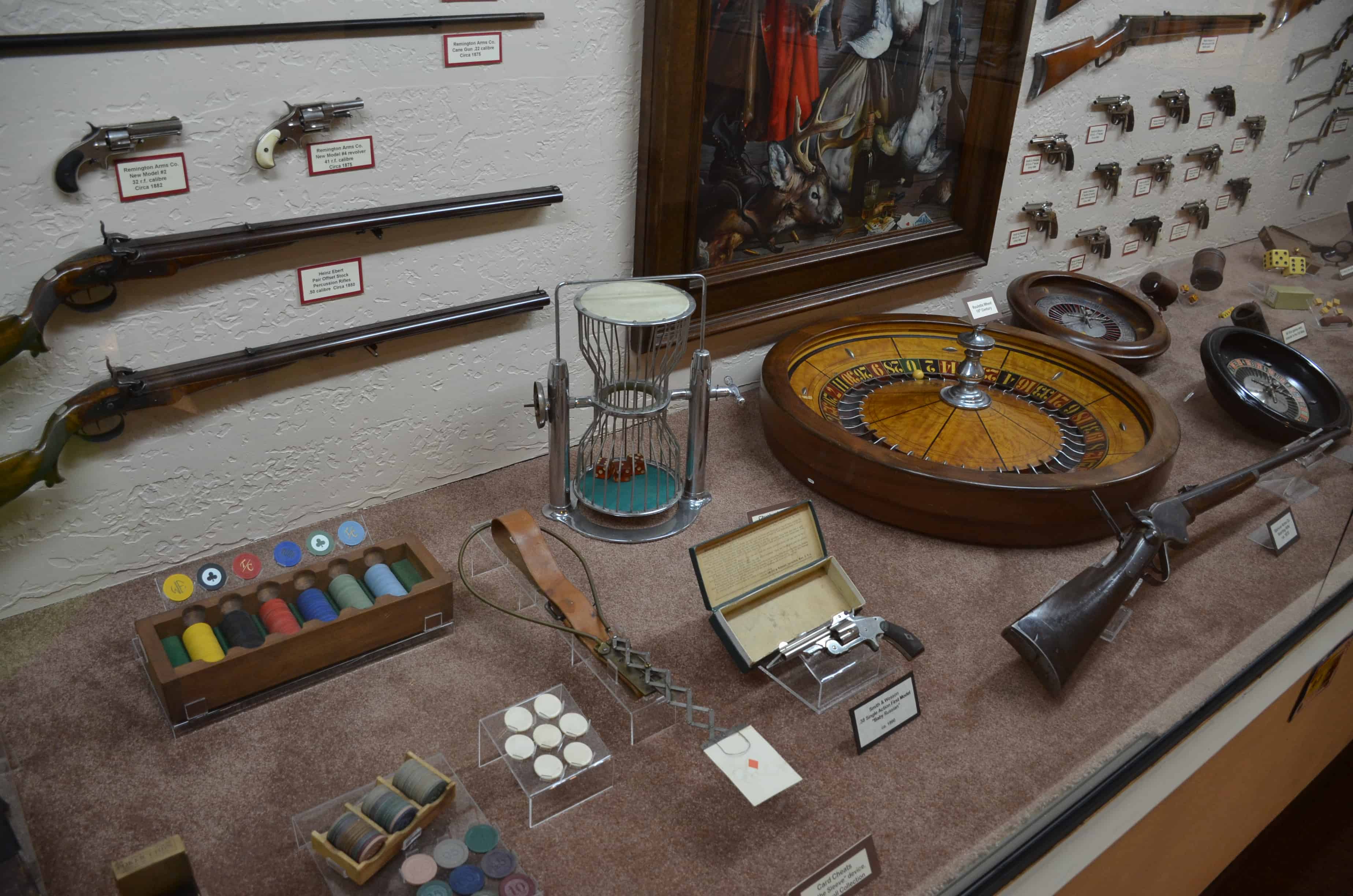 Gambling materials at the Nelson Museum of the West in Cheyenne, Wyoming