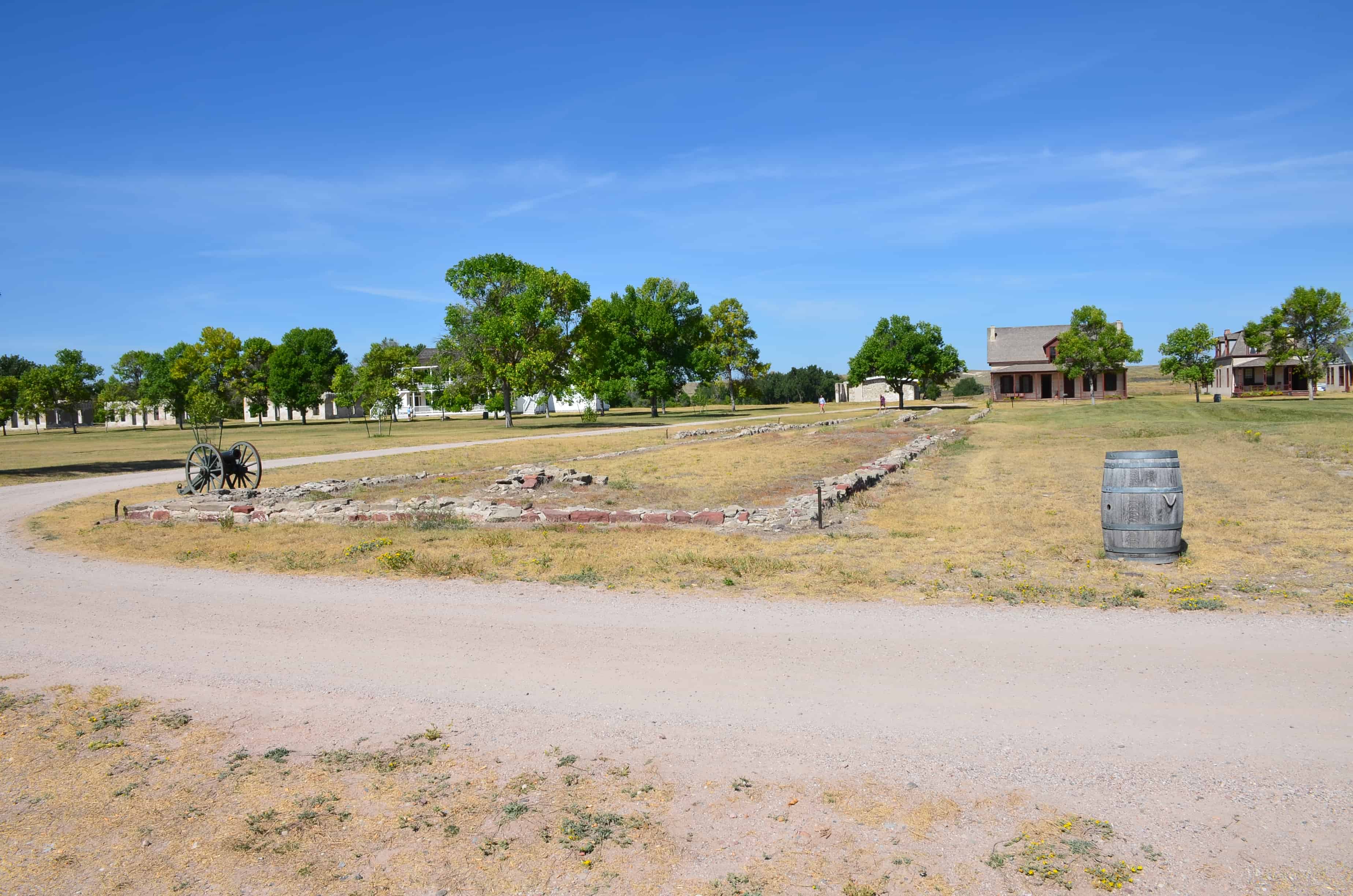 Infantry barracks at Fort Laramie National Historic Site in Wyoming