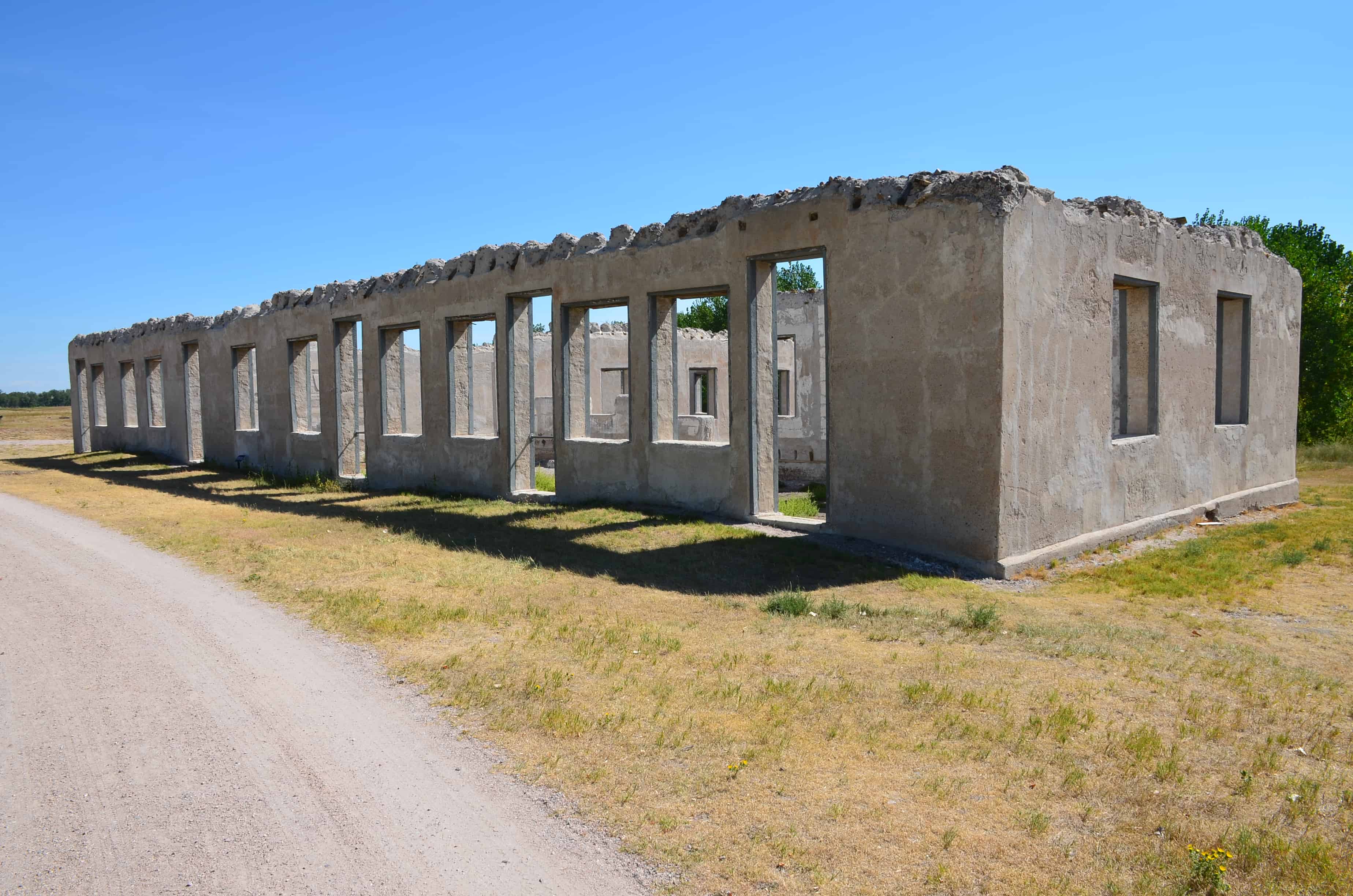 Administration building at Fort Laramie National Historic Site in Wyoming