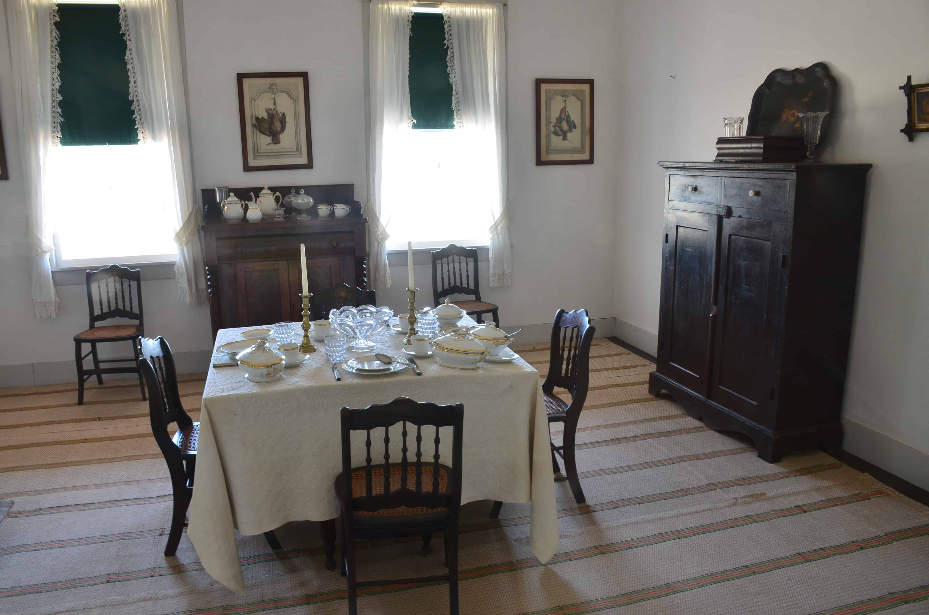 Dining room in the captain's quarters