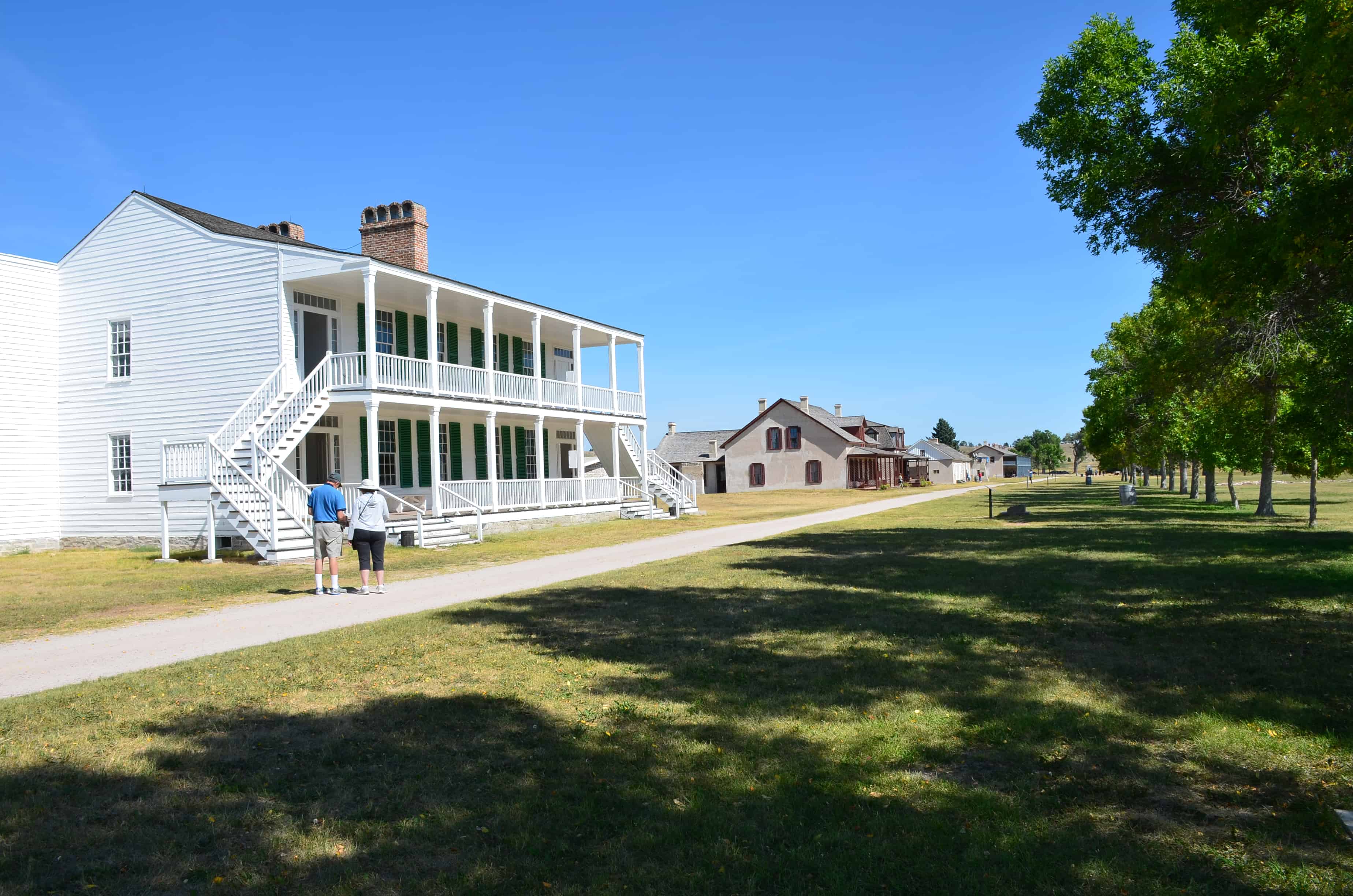 Old Bedlam and Officers' Row at Fort Laramie National Historic Site in Wyoming