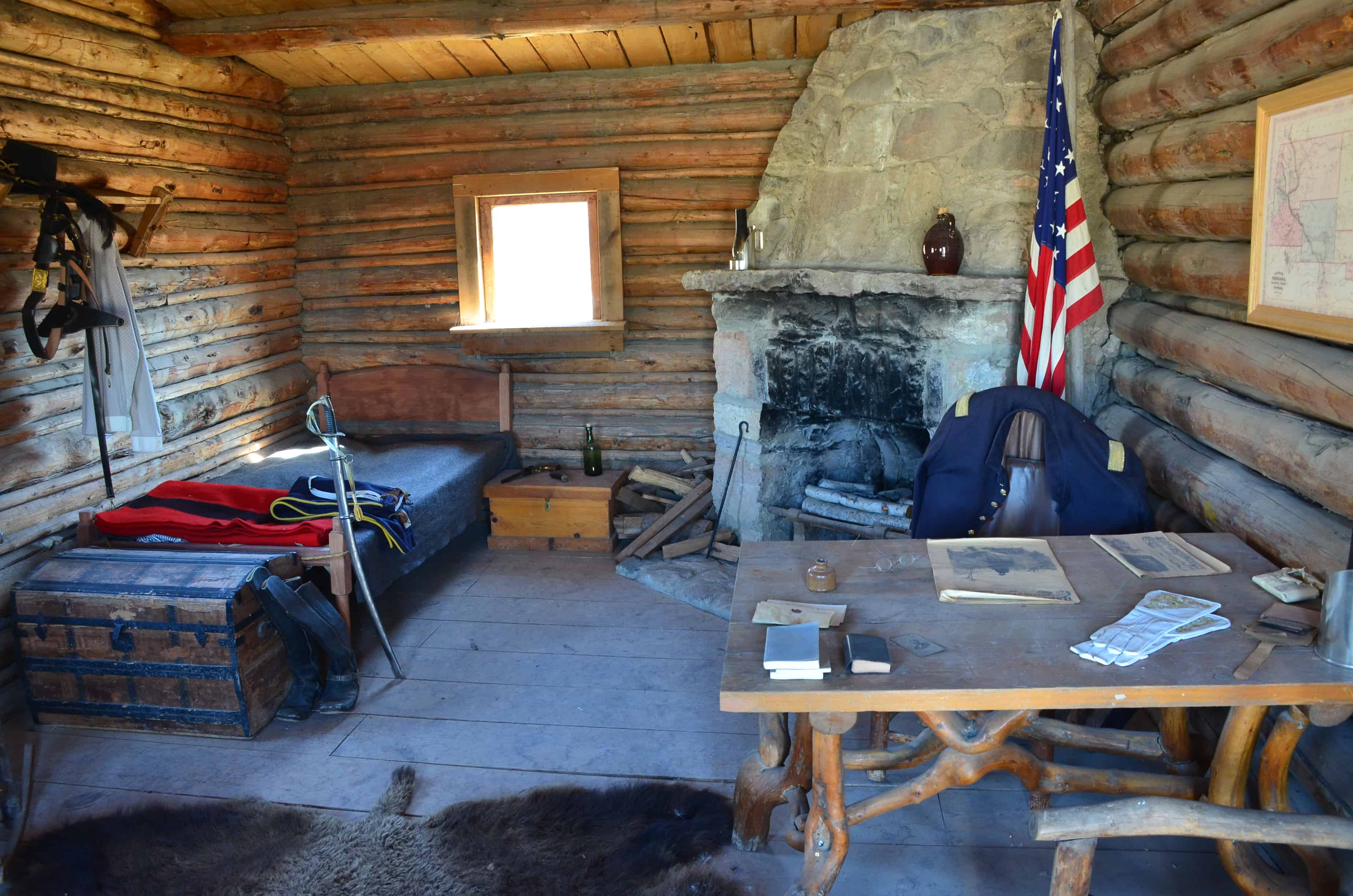 Officers' quarters at the replica of Fort Caspar